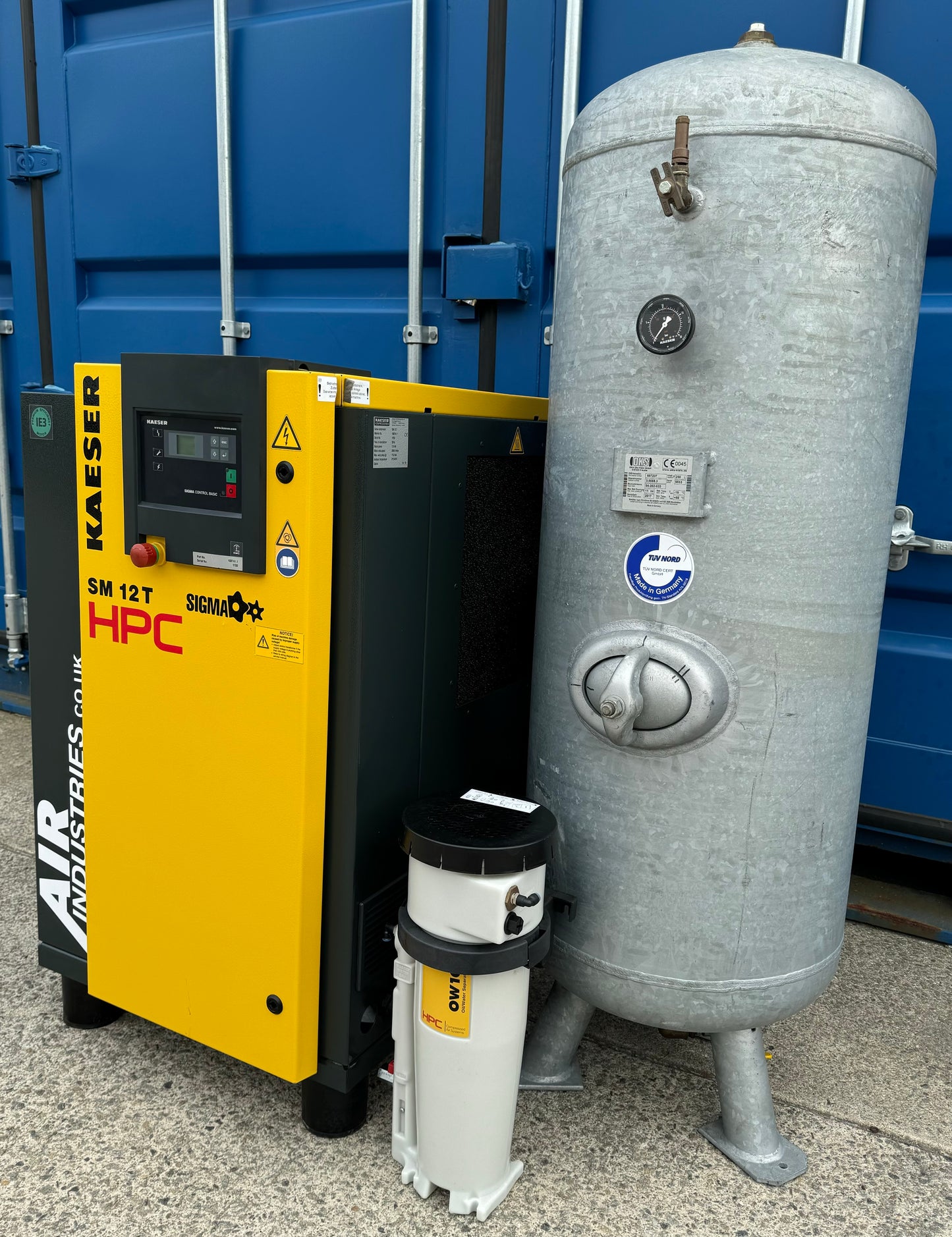 Kaeser / HPC SM12T Rotary Screw Compressor Package + Dryer + Receiver (36CFM)