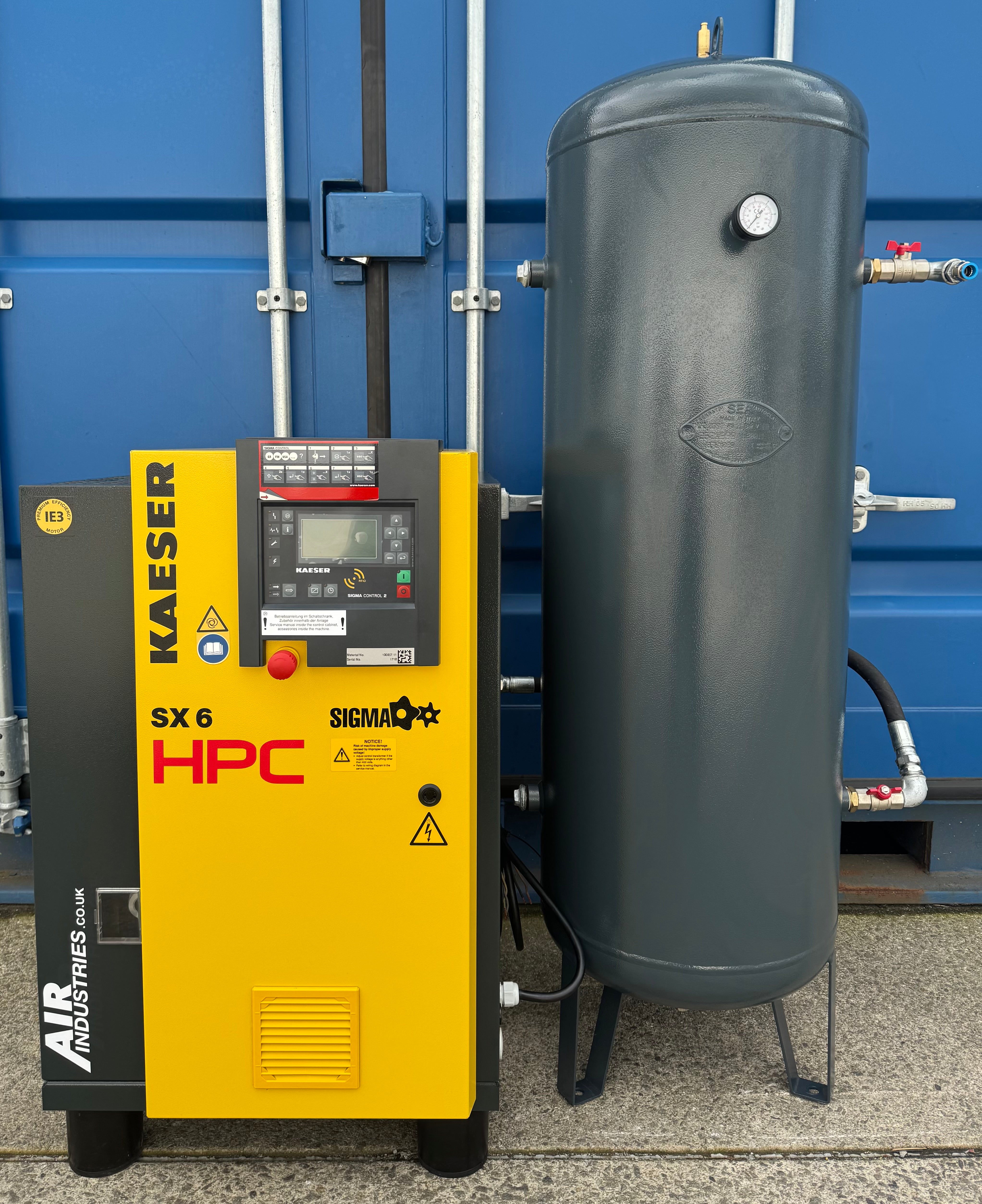 HPC / Kaeser SX6 Rotary Screw Compressor (4.0Kw, 21CFM, 8Bar, 116psi ...