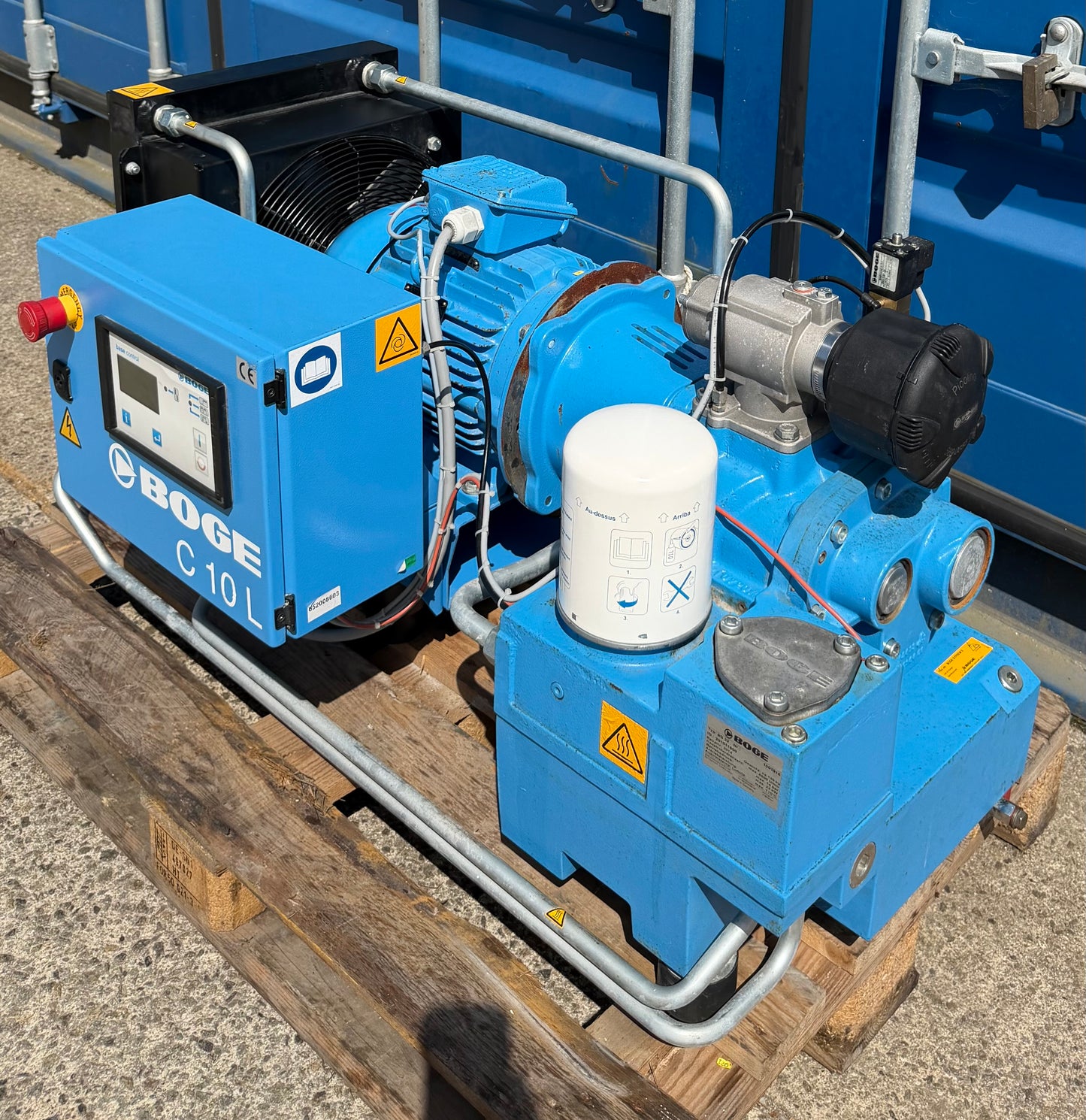 Boge C10L Floor Mounted Rotary Screw Compressor (37Cfm, 7.5Kw)