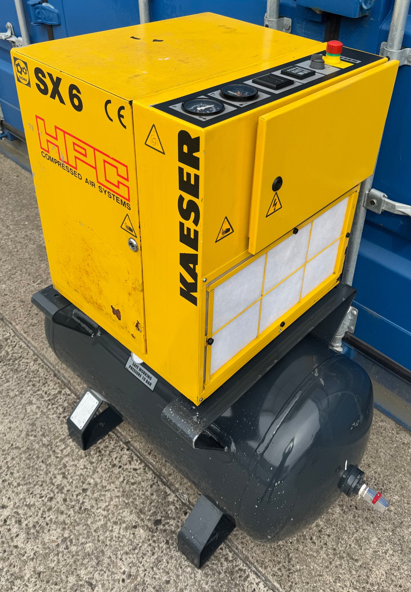 HPC / Kaeser SX6 Receiver Mounted Rotary Screw Compressor 4.0Kw 16.5cfm