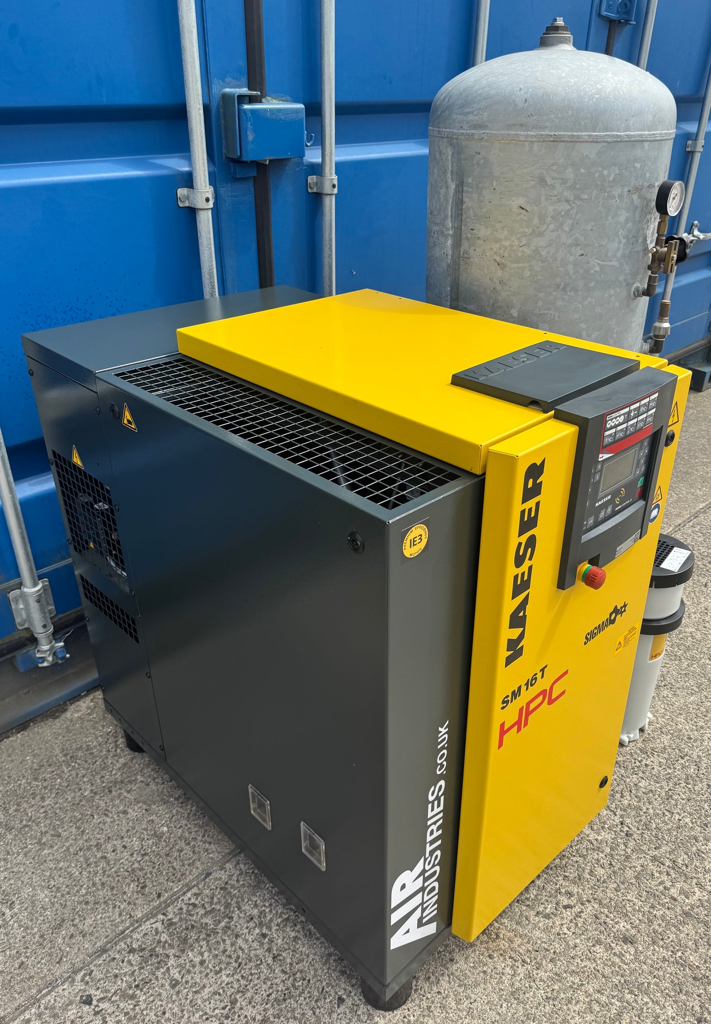 HPC / Kaeser SM16T Rotary Screw Compressor + Receiver + Dryer + Filter 57Cfm!