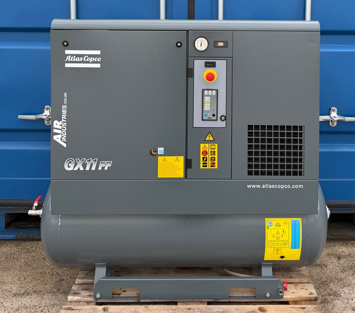 Atlas Copco GX11FF Receiver Mounted Rotary Screw Compressor + Dryer, 11Kw, 57cfm