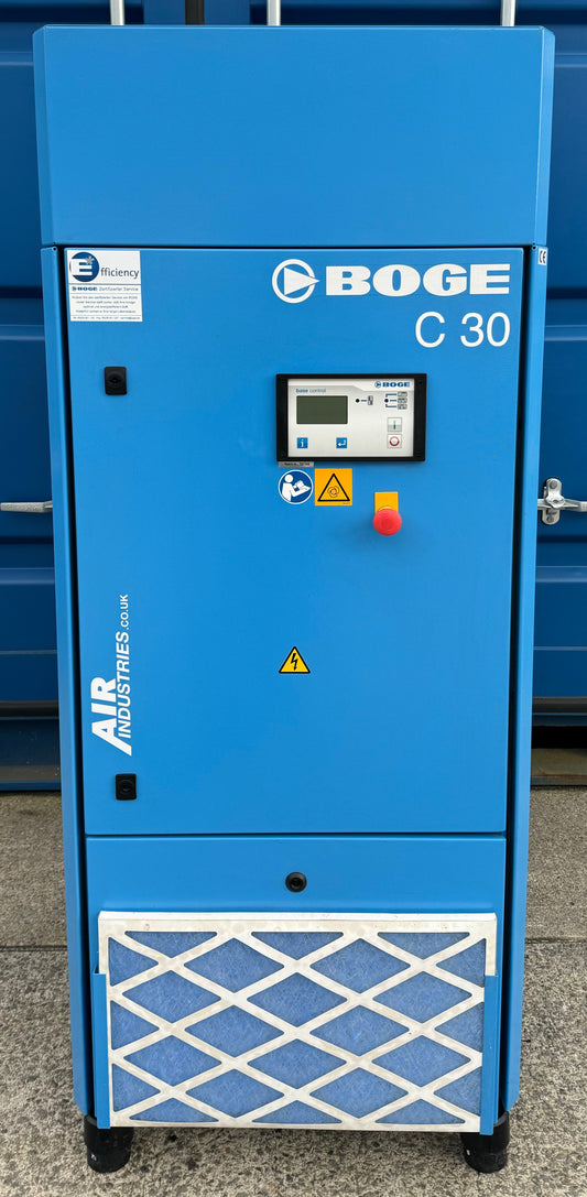 Boge C30 Rotary Screw Compressor (127Cfm, 22Kw)