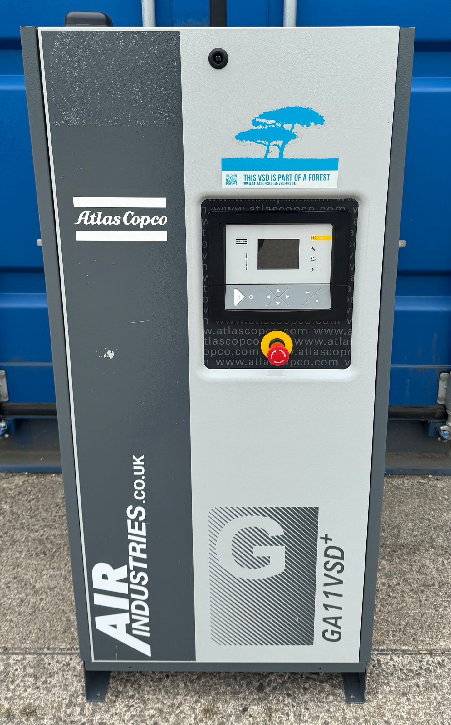 Atlas Copco GA11VSD+ Variable Speed Drive Rotary Screw Compressor (68.8CFM)