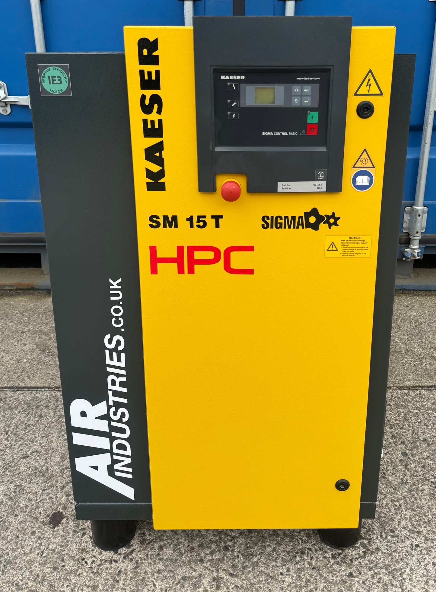 HPC / Kaeser SM15T Rotary Screw Compressor + Dryer! 9.0Kw, 53Cfm, 8Bar!