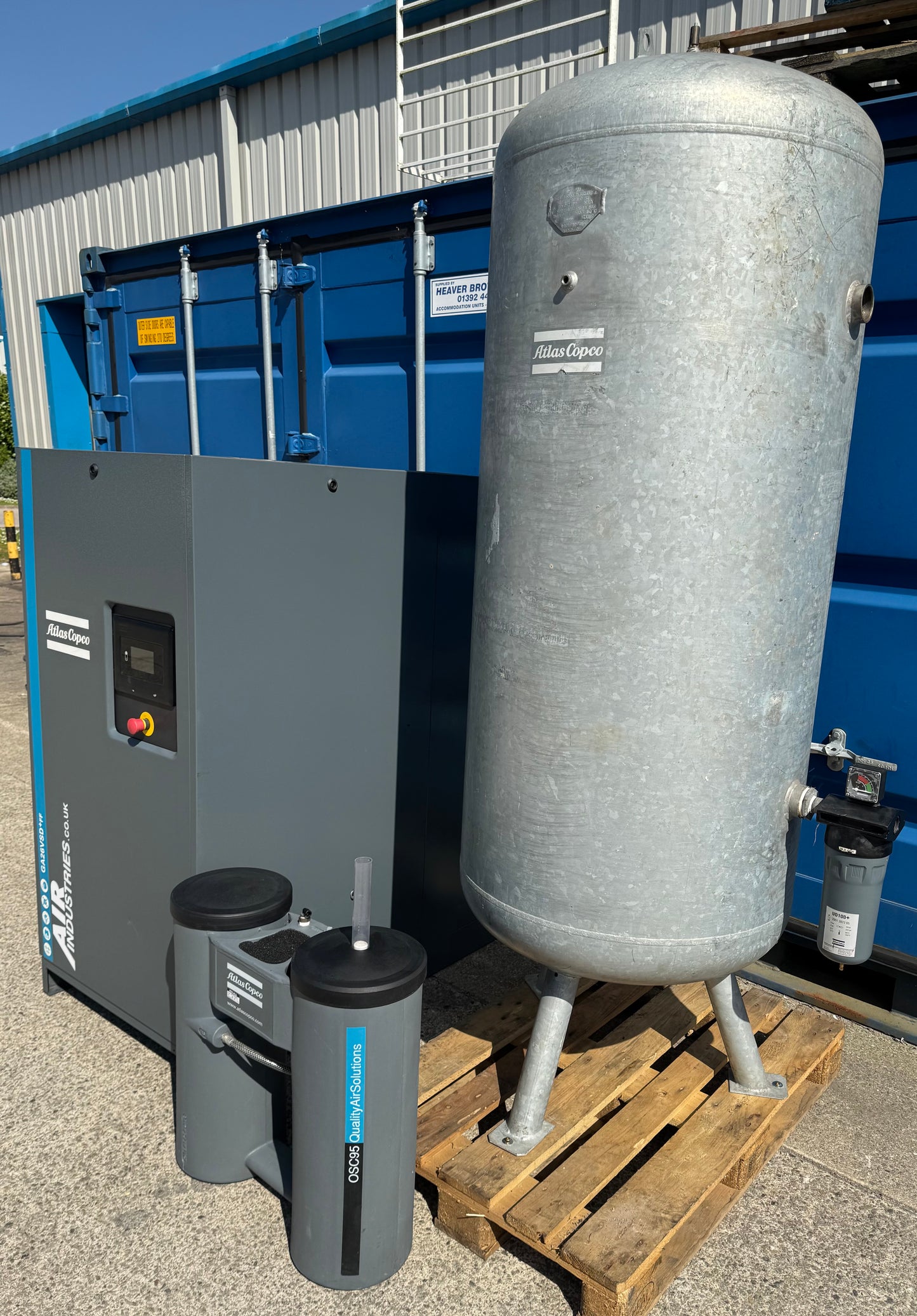 Atlas Copco GA26VSD+FF Variable Speed Rotary Screw Compressor + Dryer (180CFM)