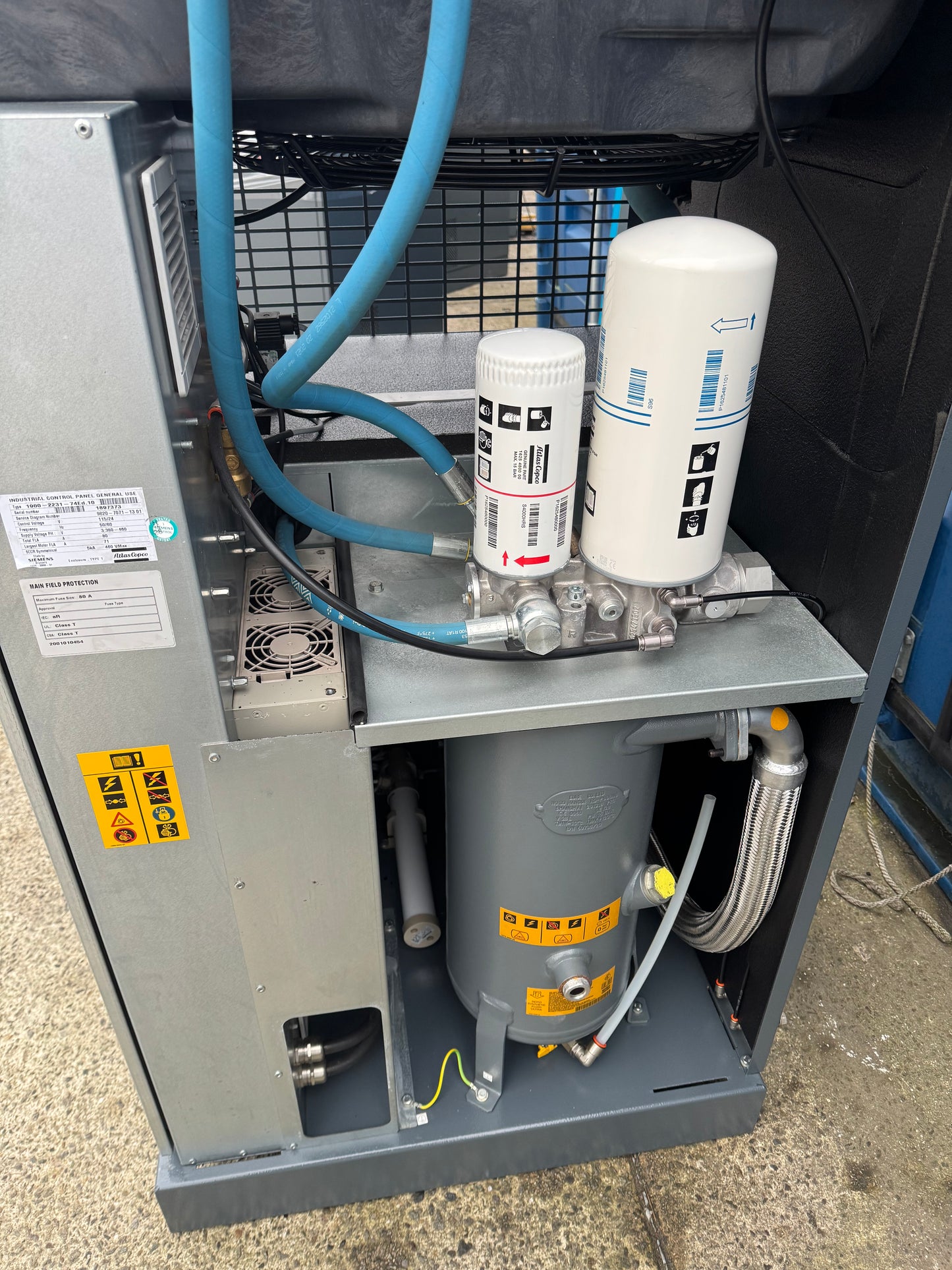 Atlas Copco GA30VSD+ Variable Speed Drive Rotary Screw Compressor, 30Kw, 206cfm!