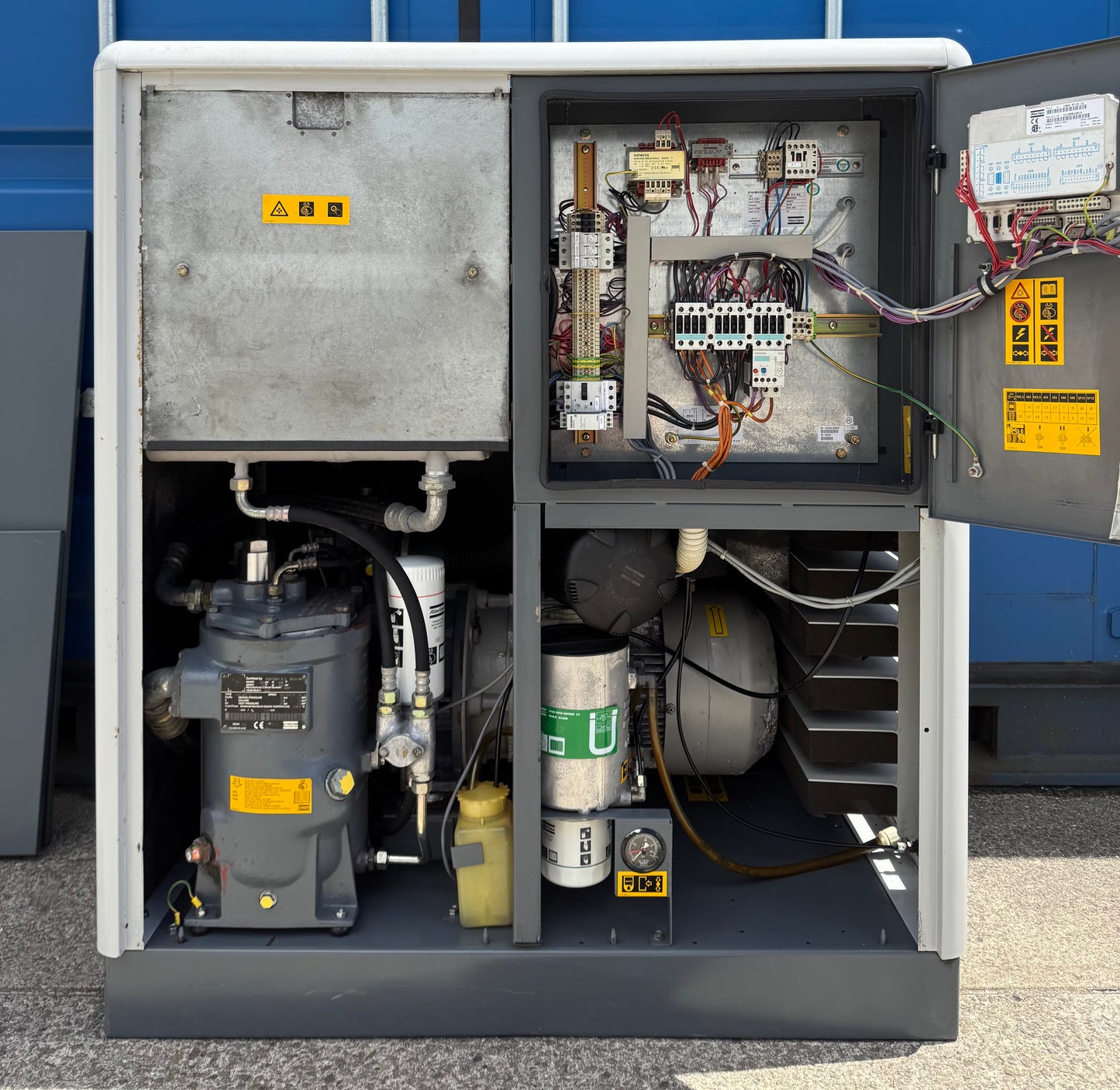 Atlas Copco GA18FF Rotary Screw Compressor + Dryer, 18.5Kw, 115Cfm!