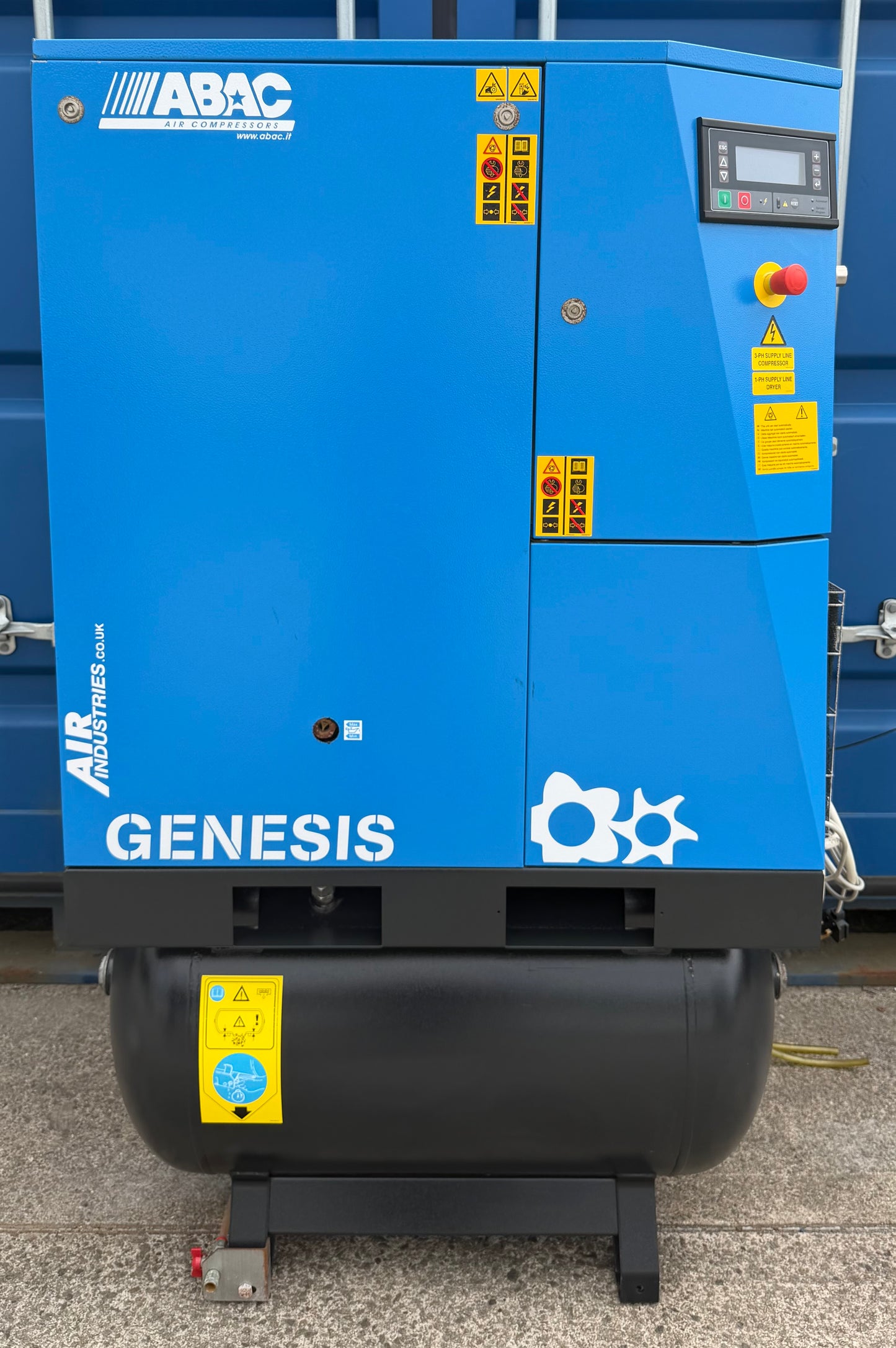 ABAC Genesis 15 Receiver Mounted Rotary Screw Compressor + Dryer! (78Cfm)