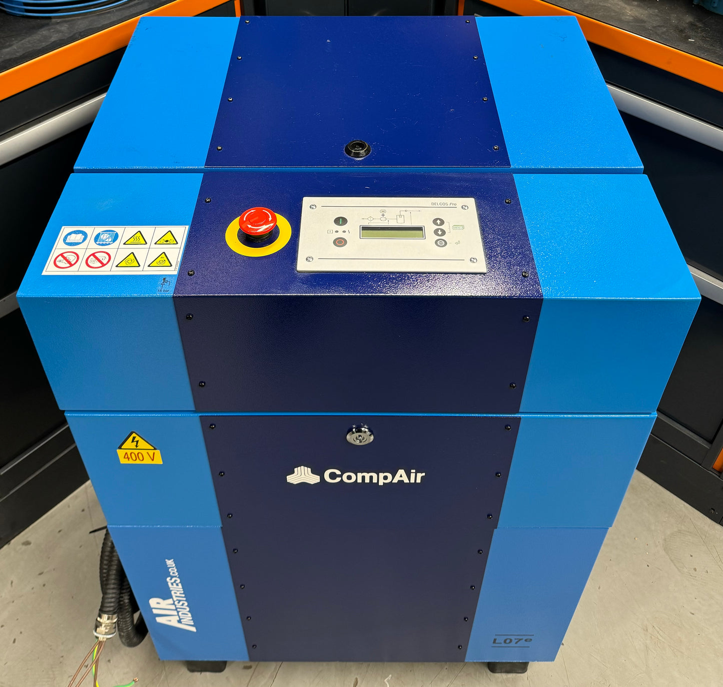 Compair L07 Floor Mounted Rotary Screw Compressor (7.5Kw, 46CFM)