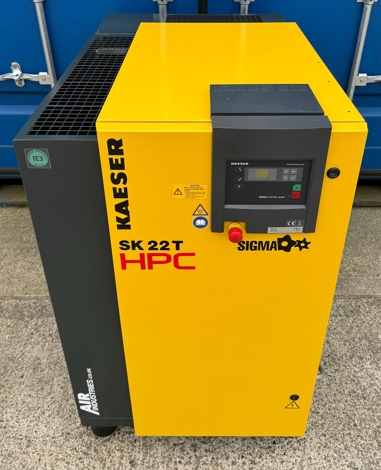 Kaeser / HPC SK22T Rotary Screw Compressor + Dryer (11Bar, 60CFM)