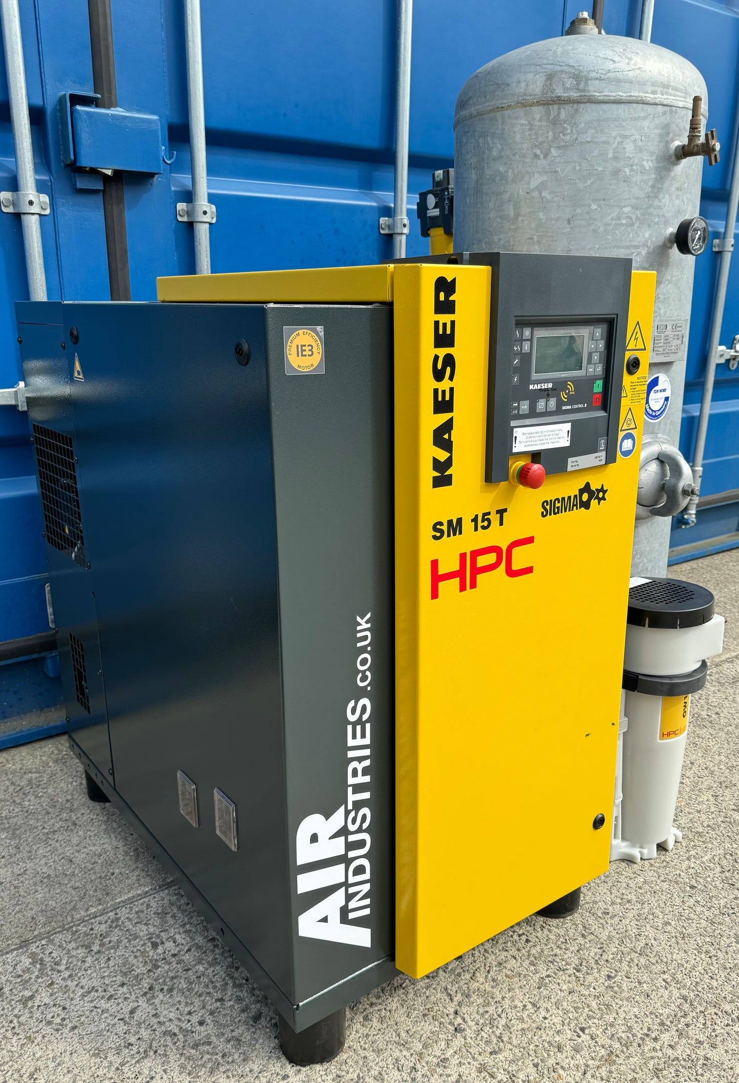 Kaeser / HPC SM15T Rotary Screw Compressor Package + Dryer + Receiver (44CFM)