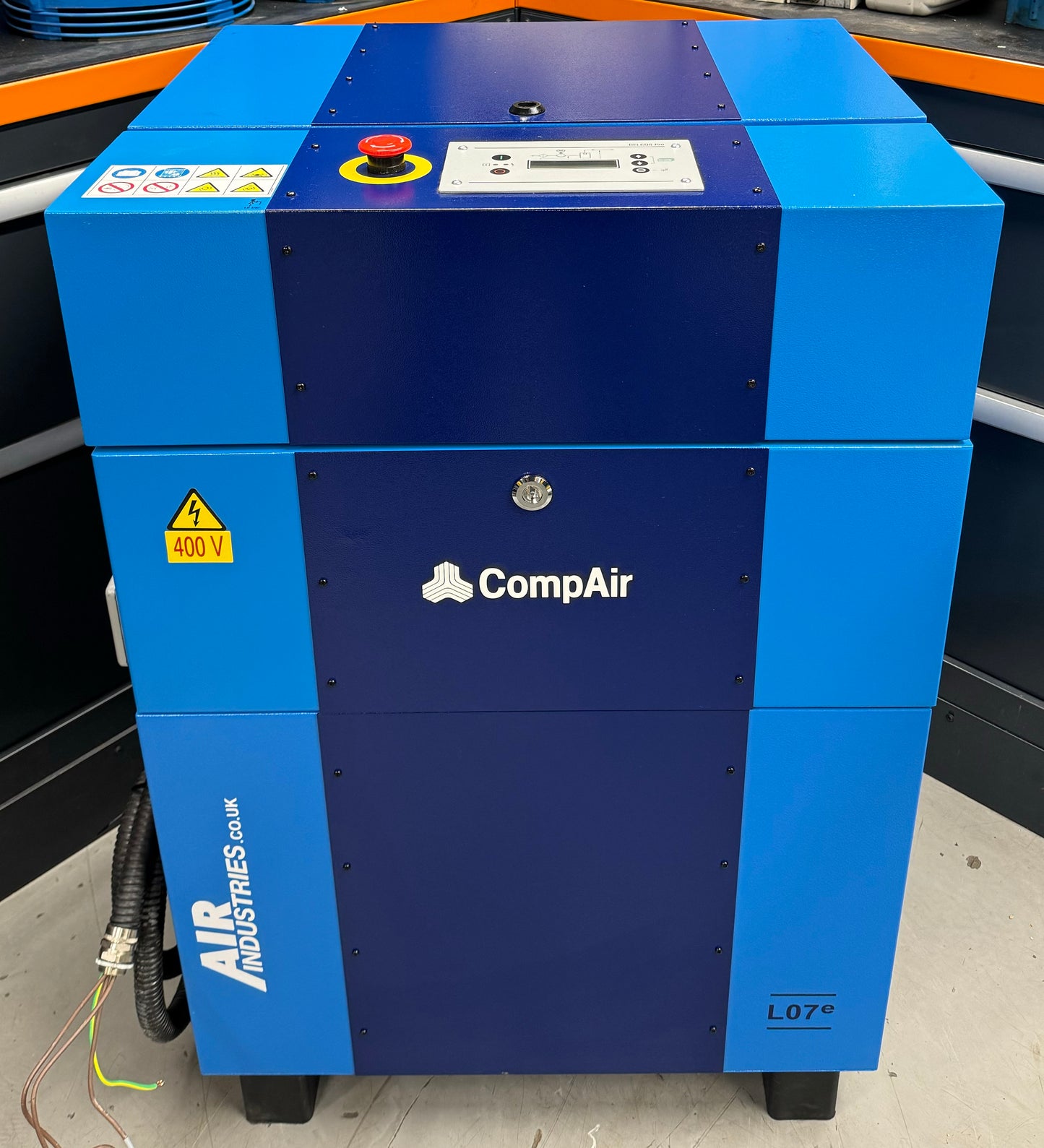 Compair L07 Floor Mounted Rotary Screw Compressor (7.5Kw, 46CFM)