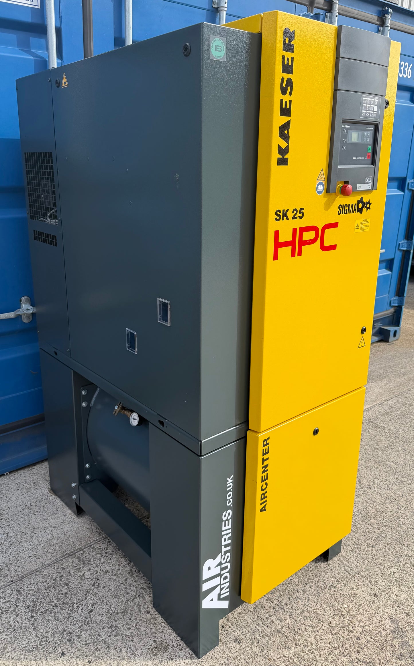 HPC / Kaeser Aircenter 25 Rotary Screw Compressor + Dryer 15Kw, 20Hp, 88.28cfm