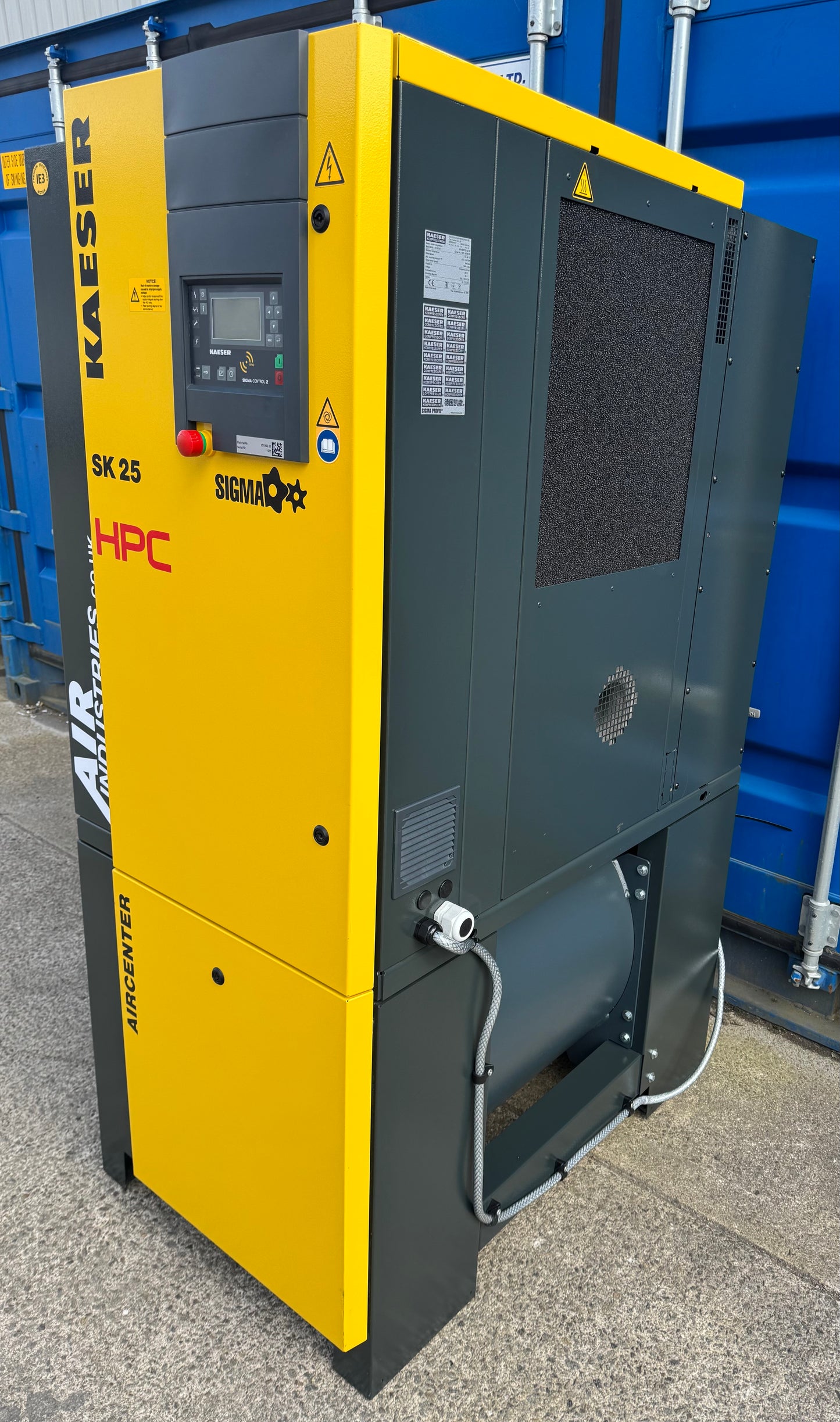 HPC / Kaeser Aircenter 25 Rotary Screw Compressor + Dryer 15Kw, 20Hp, 88.28cfm