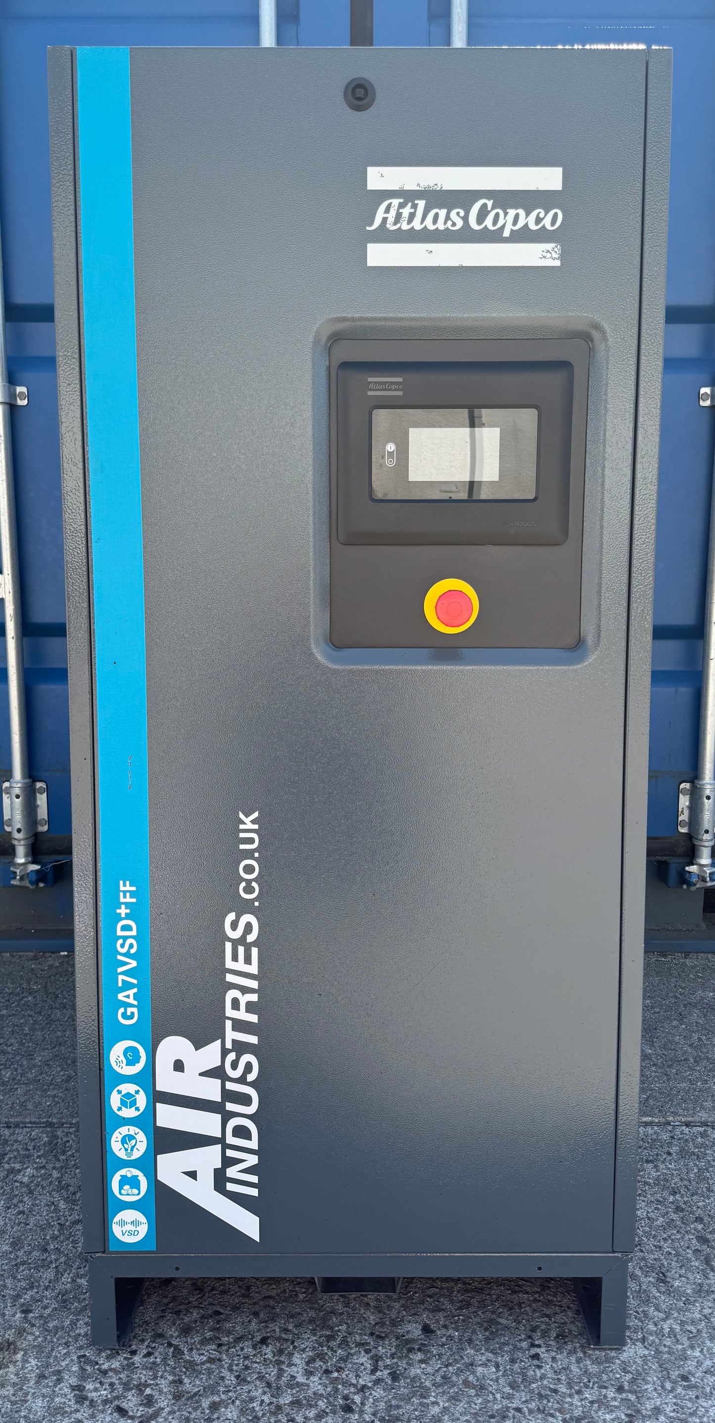 Atlas Copco GA7VSD+FF Variable Speed Rotary Screw Compressor + Dryer, 46cfm!