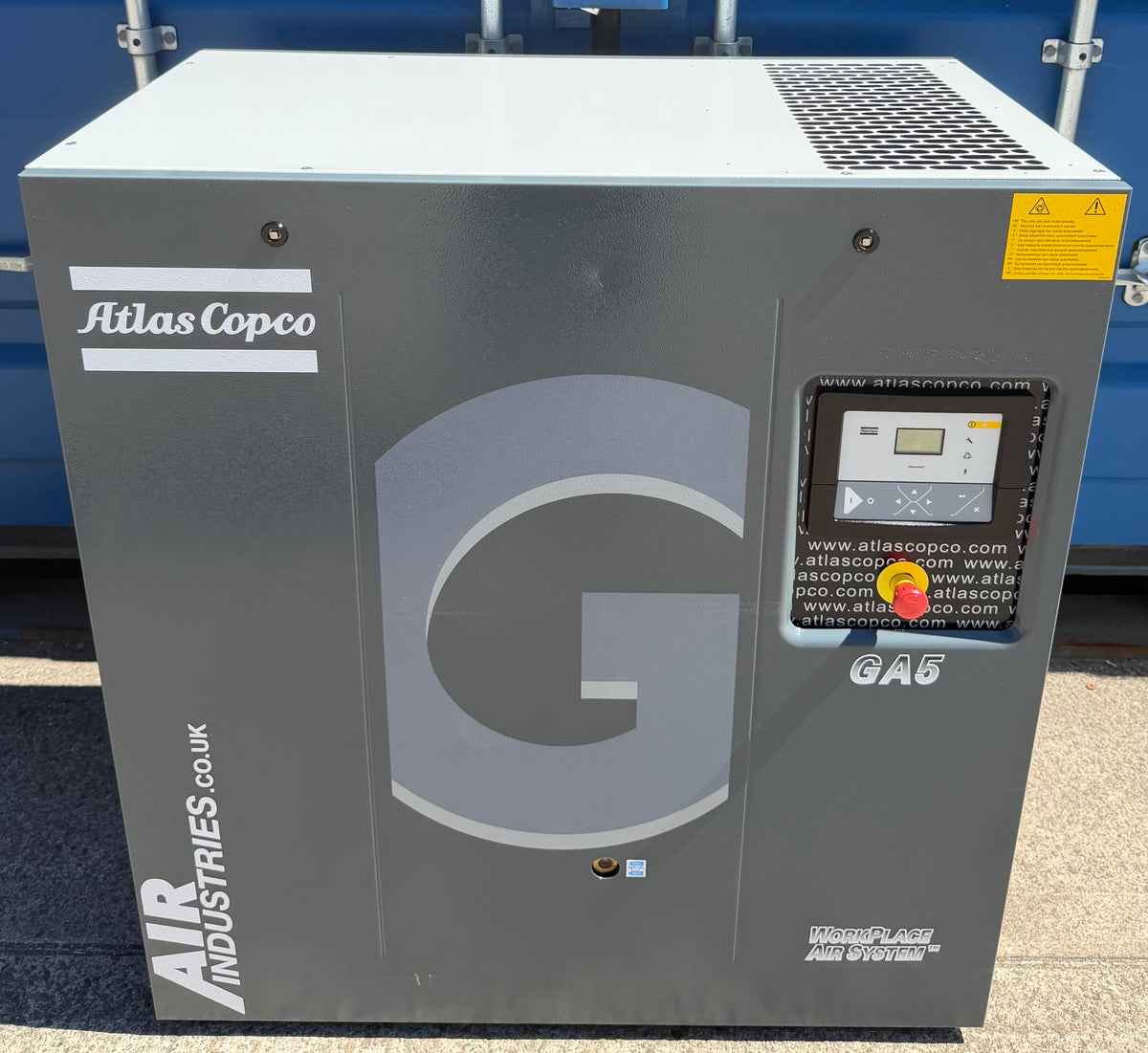 Atlas Copco GA5 Floor Mounted Rotary Screw Compressor, 5.5Kw, 17cfm, 13Bar!