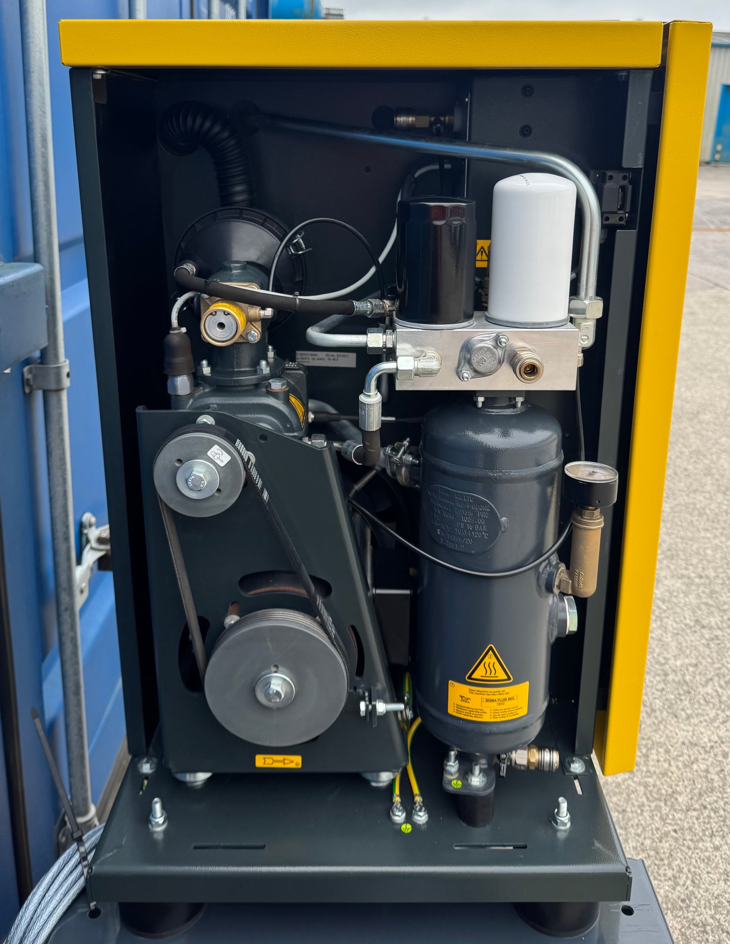 HPC / Kaeser SX8 Receiver Mounted Rotary Screw Compressor 5.5Kw, 28cfm! 8bar!