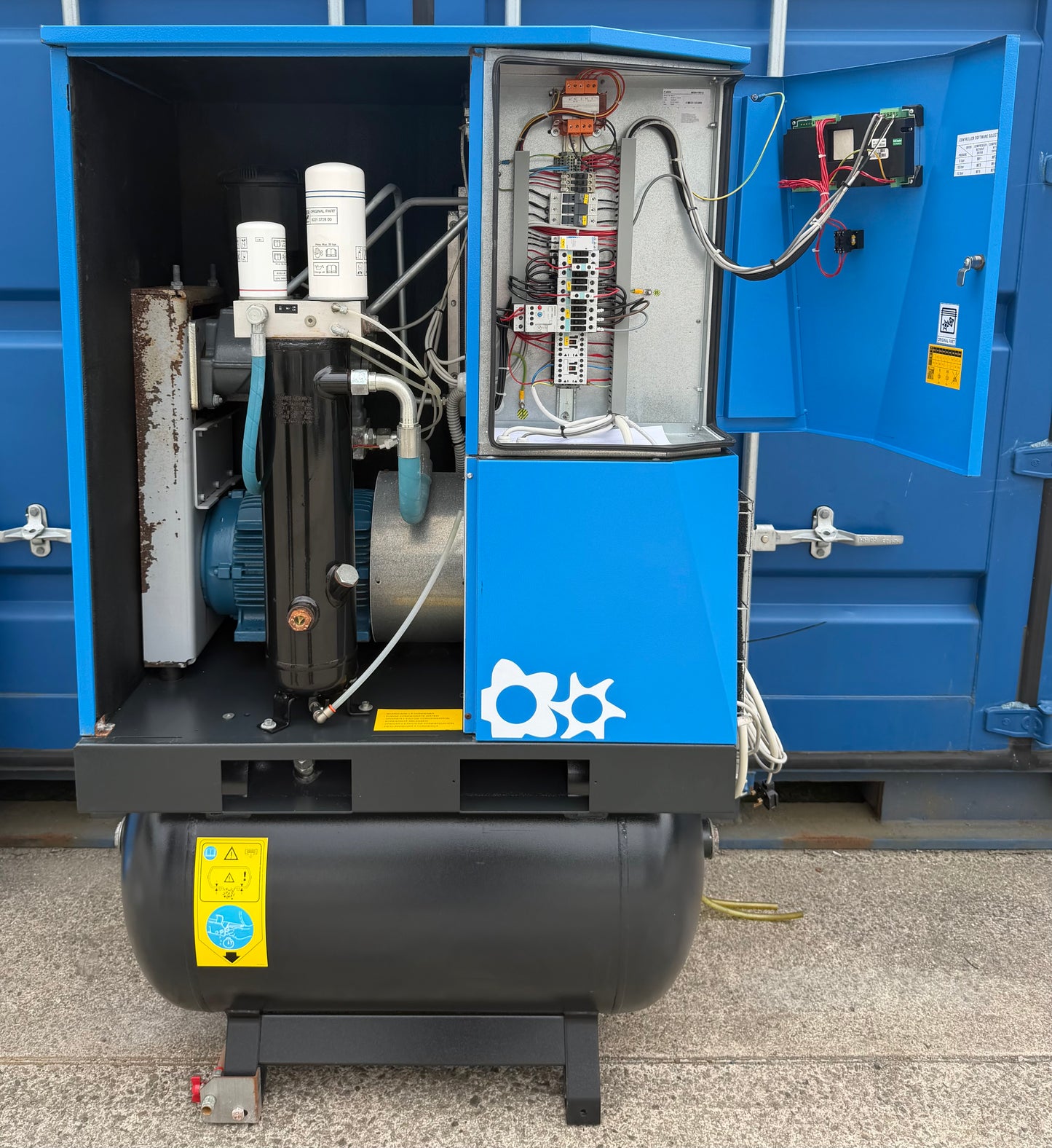 ABAC Genesis 15 Receiver Mounted Rotary Screw Compressor + Dryer! (78Cfm)