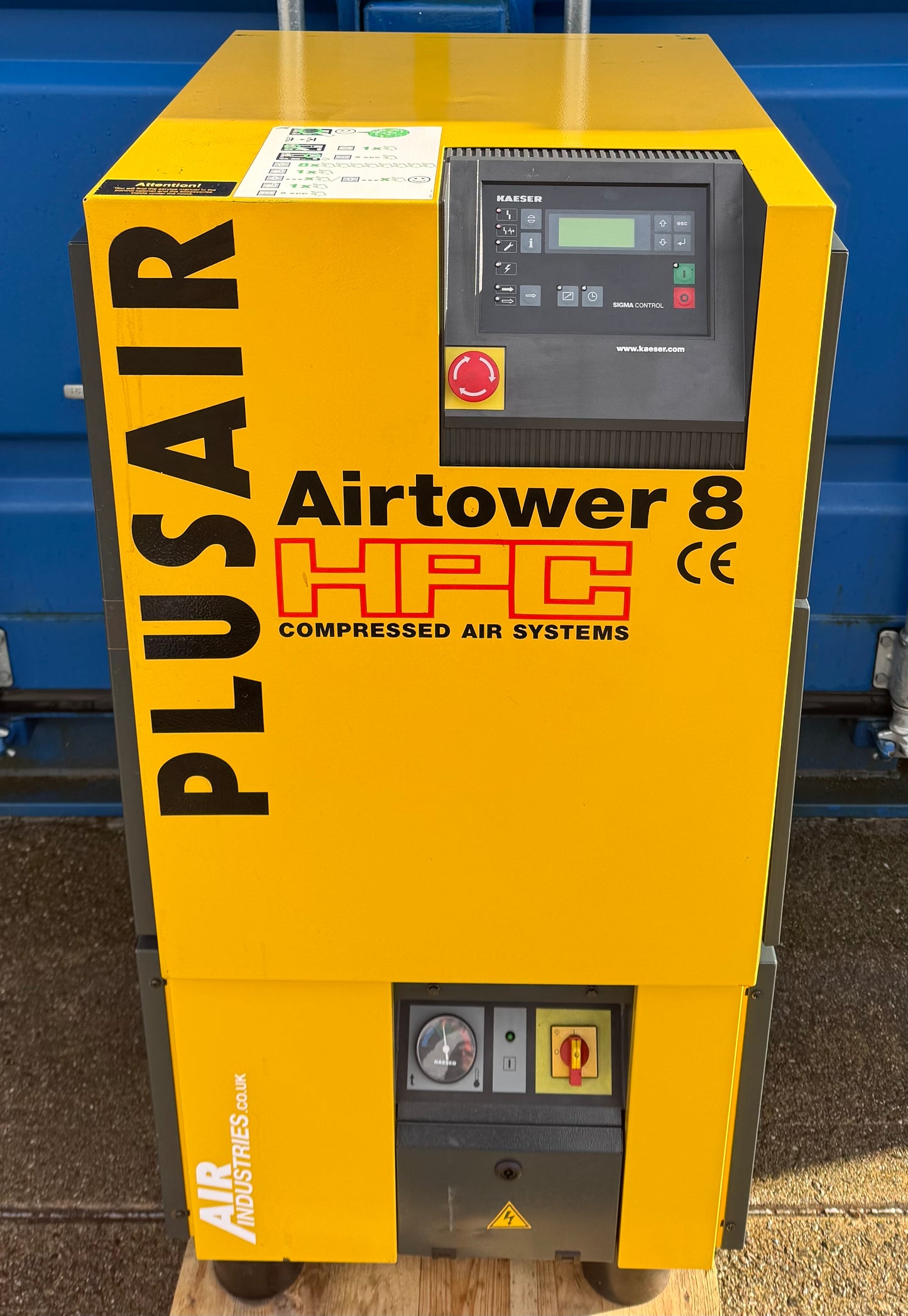 Kaeser Airtower 8 Rotary Screw Compressor + Dryer (28.8CFM, 8Bar, 5.5Kw)