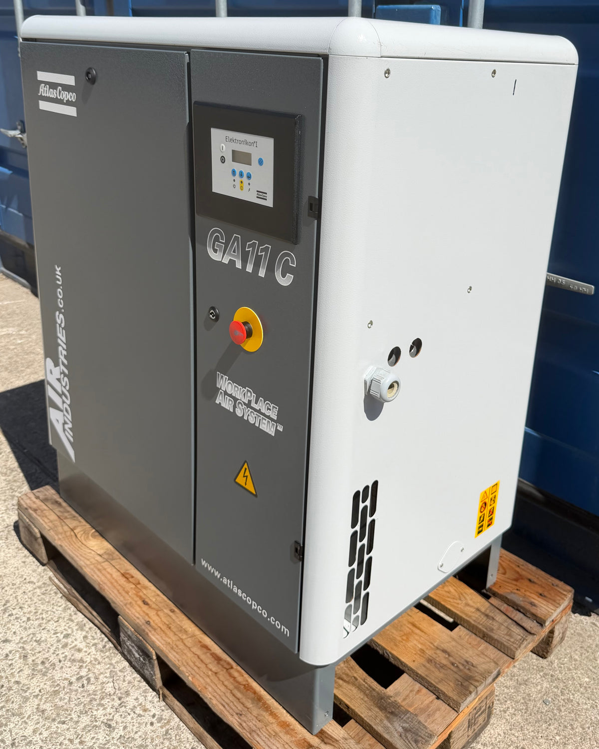 Atlas Copco GA11 Floor Mounted Rotary Screw Compressor, 11Kw, 42cfm, 13Bar!