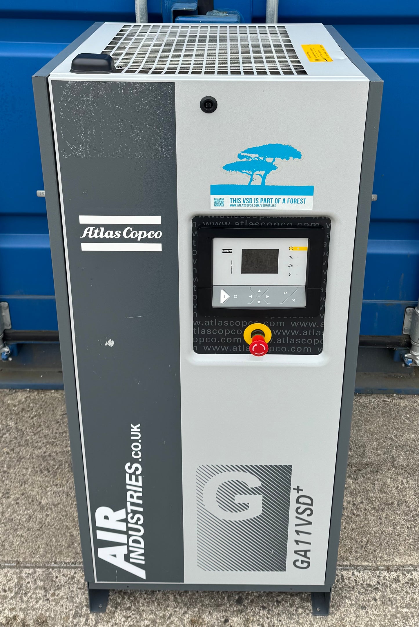Atlas Copco GA11VSD+ Variable Speed Drive Rotary Screw Compressor (68.8CFM)