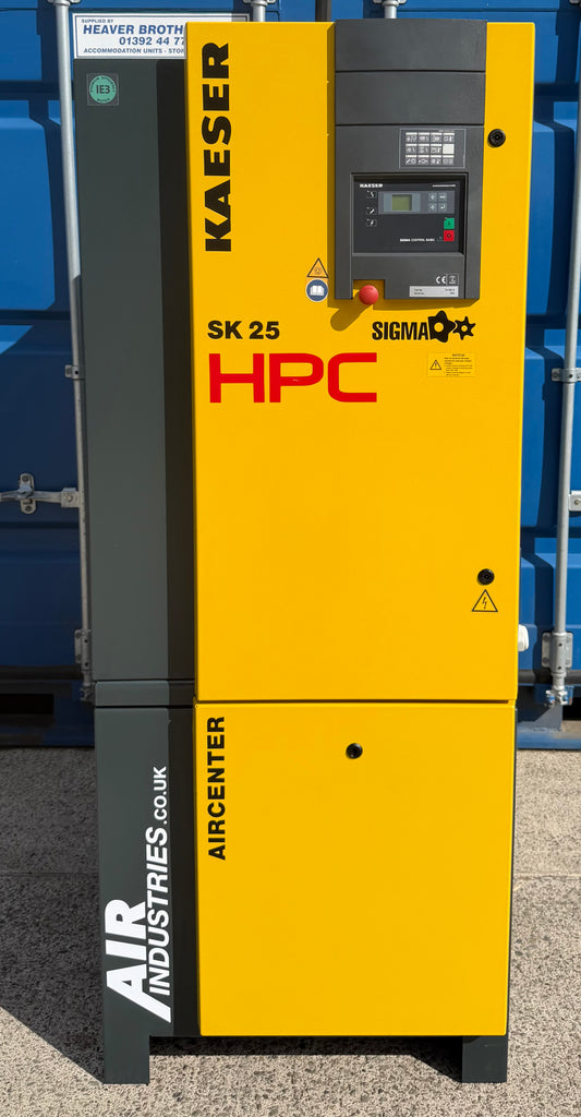 HPC / Kaeser Aircenter 25 Rotary Screw Compressor + Dryer 15Kw, 20Hp, 88.28cfm