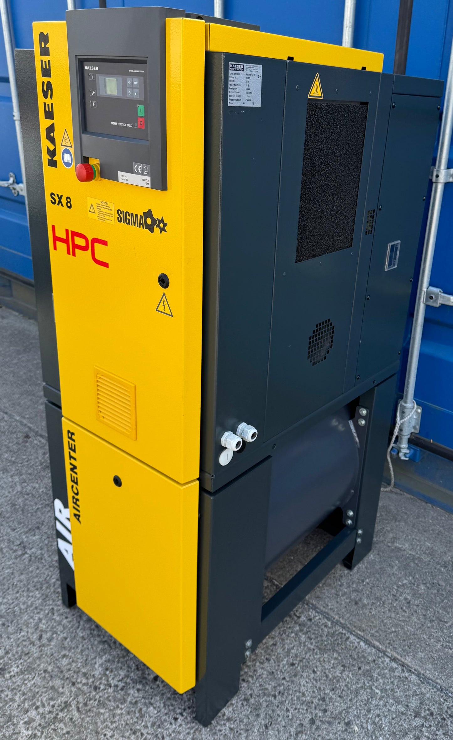 Kaeser Aircenter 8 Rotary Screw Compressor + Receiver + Dryer (5.5kW, 28CFM)