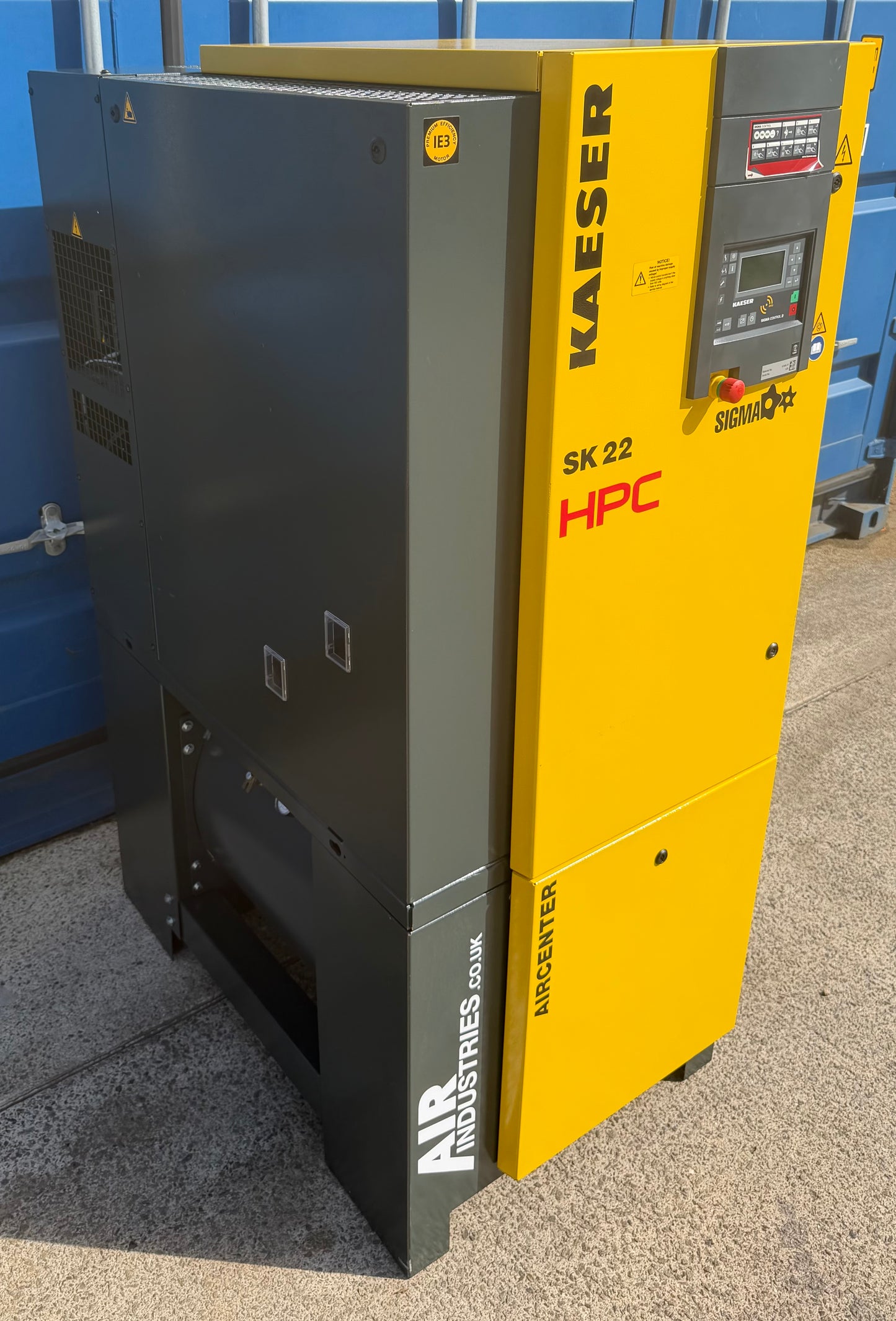 HPC / Kaeser Aircenter 22 Rotary Screw Compressor + Dryer 11Kw, 15Hp, 70cfm
