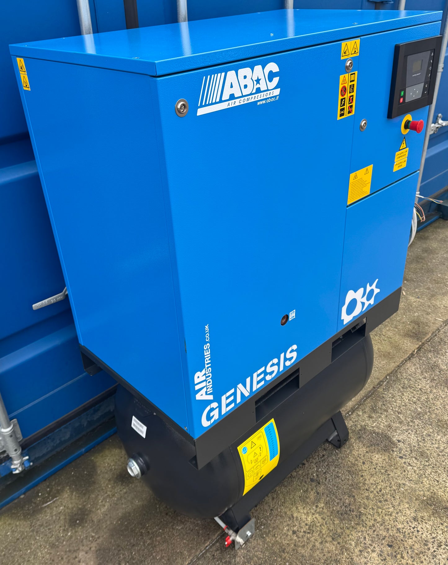 ABAC Genesis 11 Receiver Mounted Rotary Screw Compressor + Dryer! 11Kw, (59Cfm)