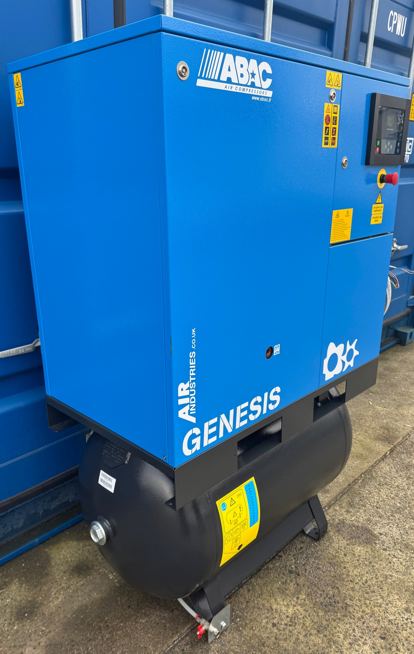 ABAC Genesis 11 Receiver Mounted Rotary Screw Compressor + Dryer! 11Kw, (59Cfm)