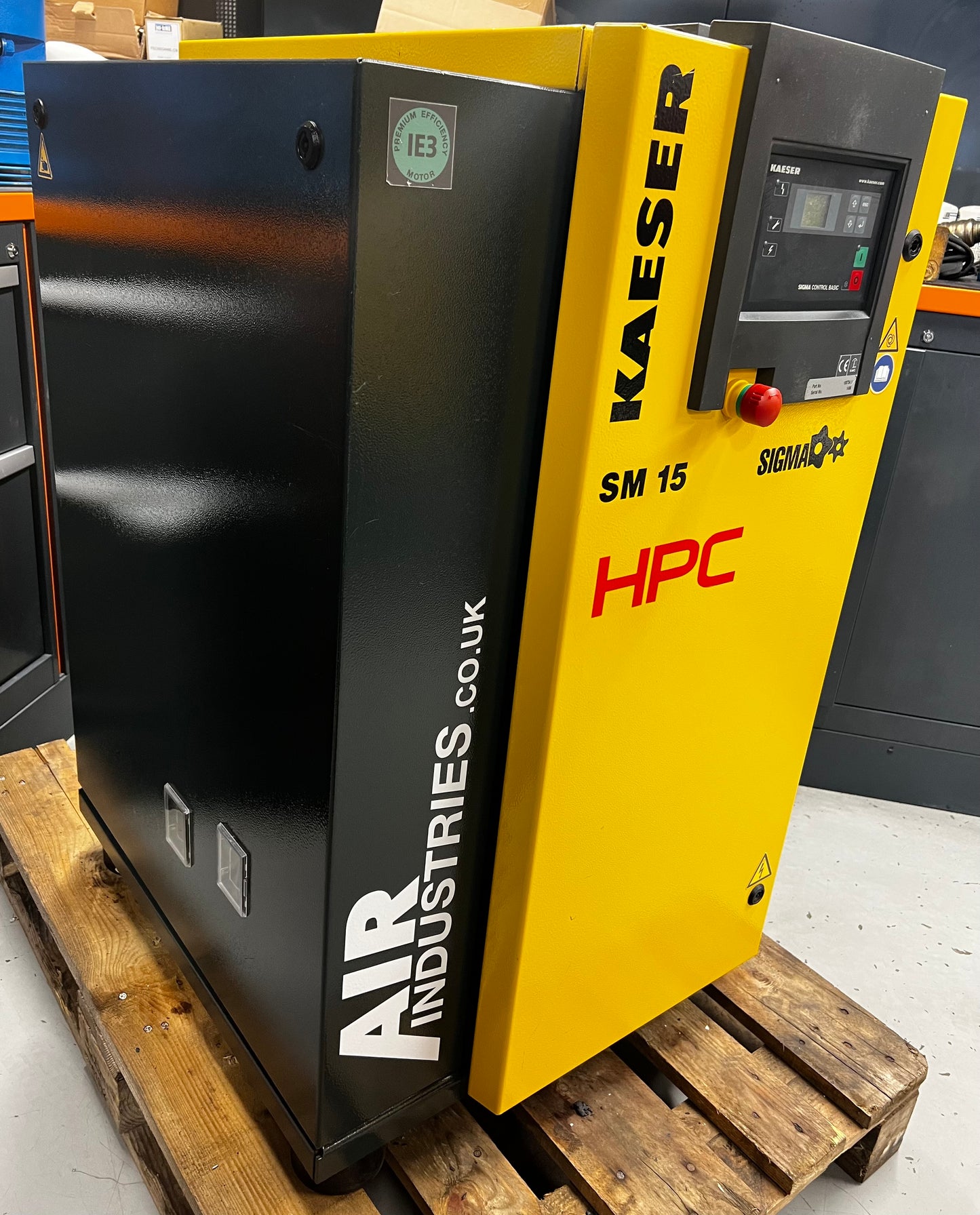 HPC / Kaeser SM15 Floor Mounted Rotary Screw Compressor (9.0Kw, 53CFM)