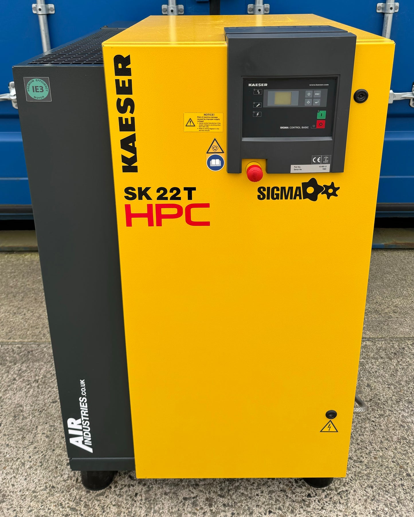 Kaeser / HPC SK22T Rotary Screw Compressor + Dryer (11Bar, 60CFM)