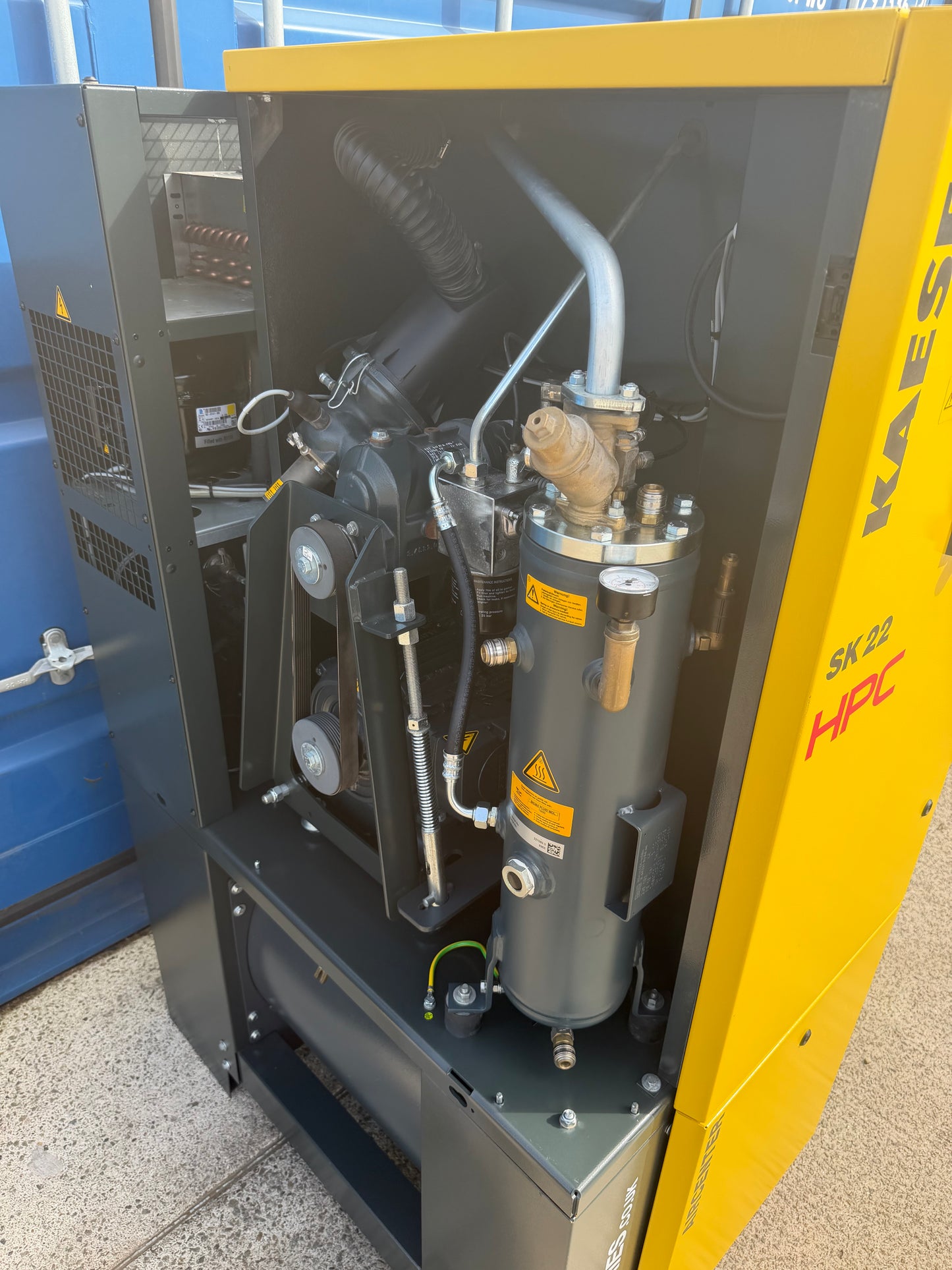 HPC / Kaeser Aircenter 22 Rotary Screw Compressor + Dryer 11Kw, 15Hp, 70cfm