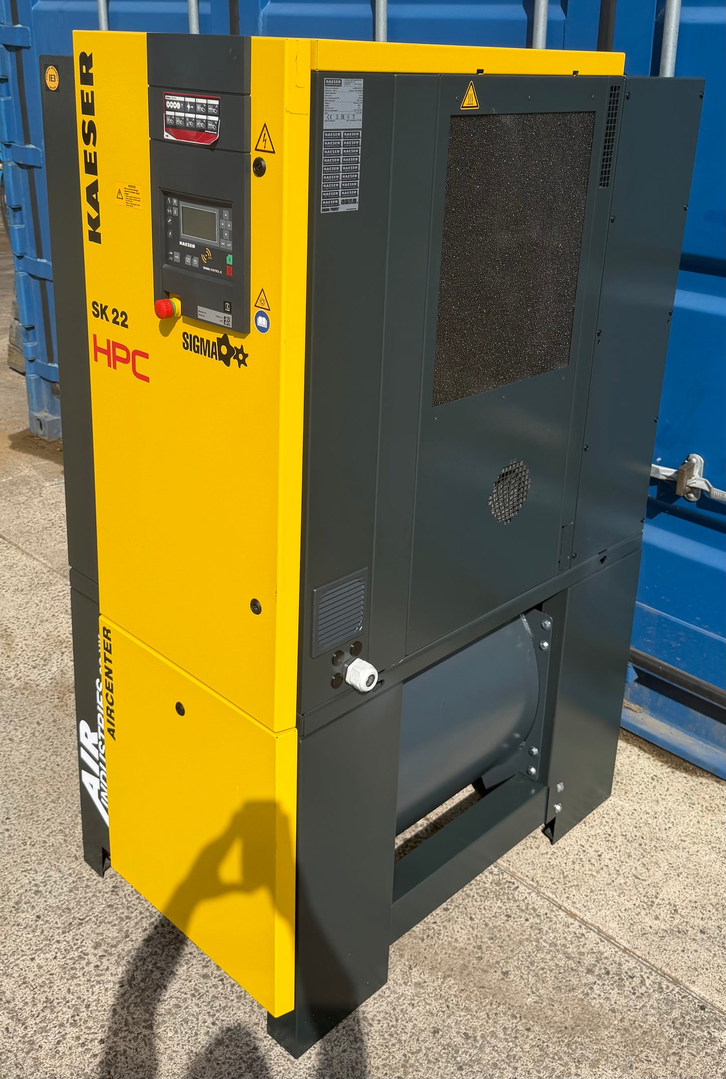 HPC / Kaeser Aircenter 22 Rotary Screw Compressor + Dryer 11Kw, 15Hp, 70cfm