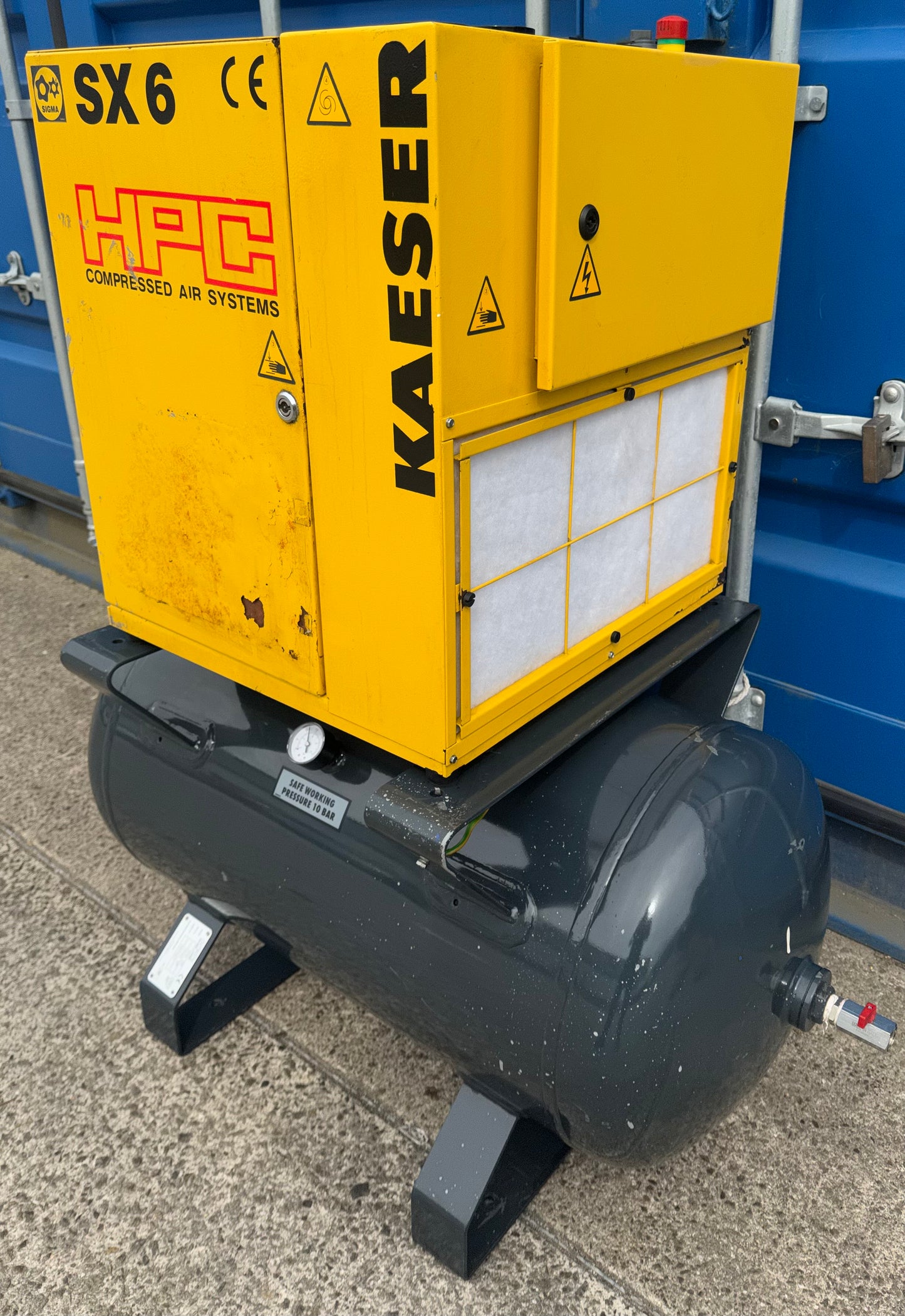 HPC / Kaeser SX6 Receiver Mounted Rotary Screw Compressor 4.0Kw 16.5cfm