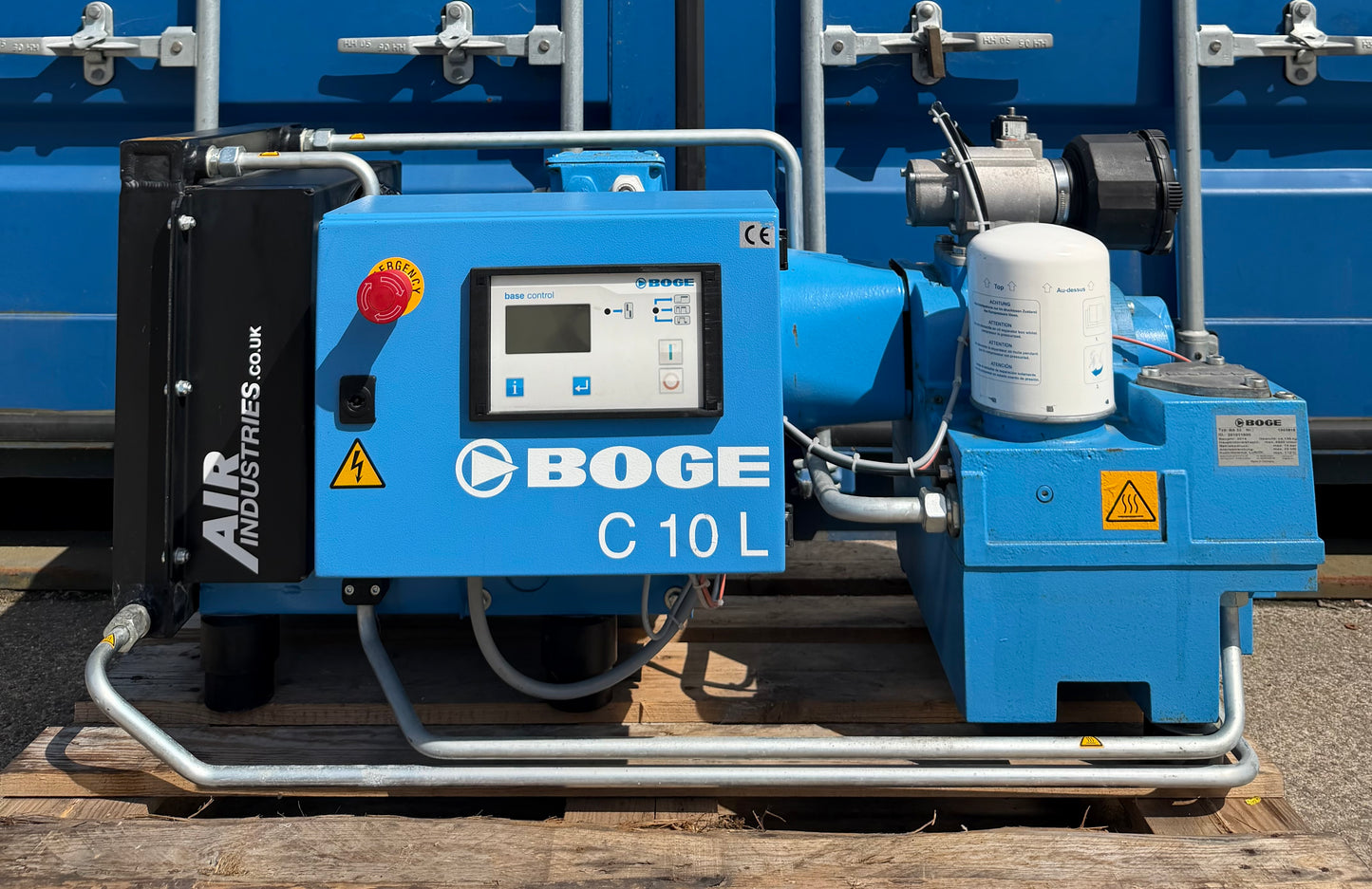 Boge C10L Floor Mounted Rotary Screw Compressor (37Cfm, 7.5Kw)