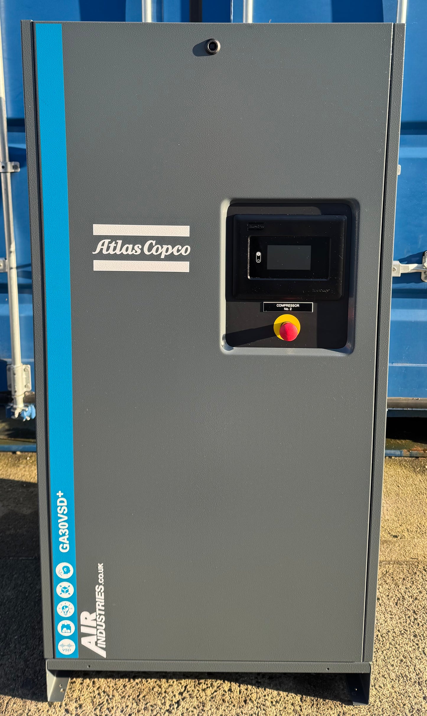 Atlas Copco GA30VSD+ Variable Speed Drive Rotary Screw Compressor, 30Kw, 206cfm!