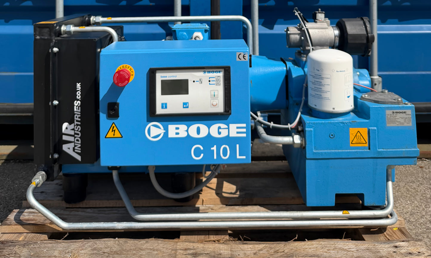 Boge C10L Floor Mounted Rotary Screw Compressor (37Cfm, 7.5Kw)