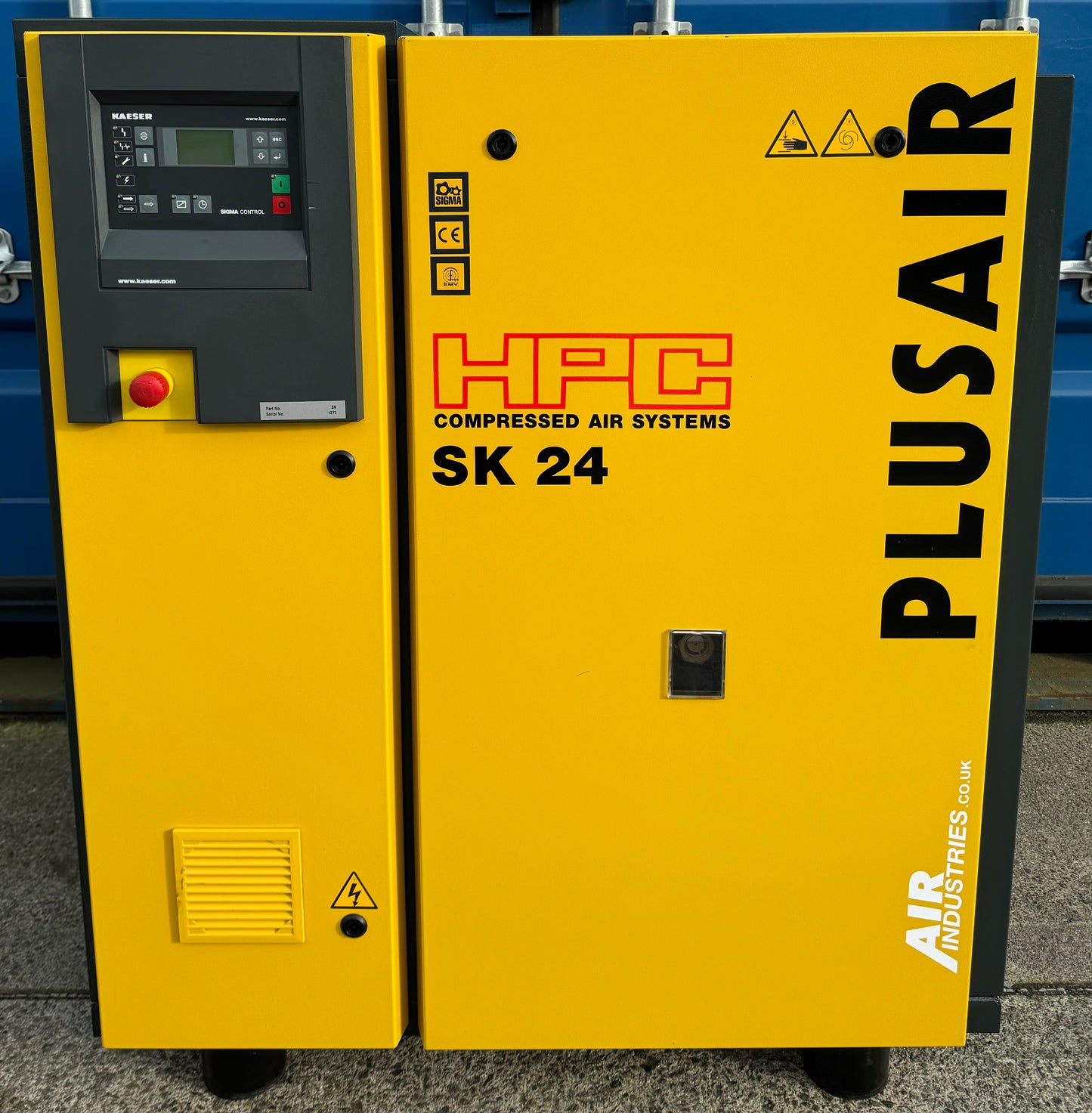 HPC / Kaeser SK24 Rotary Screw Compressor (15.0Kw, 77CFM)