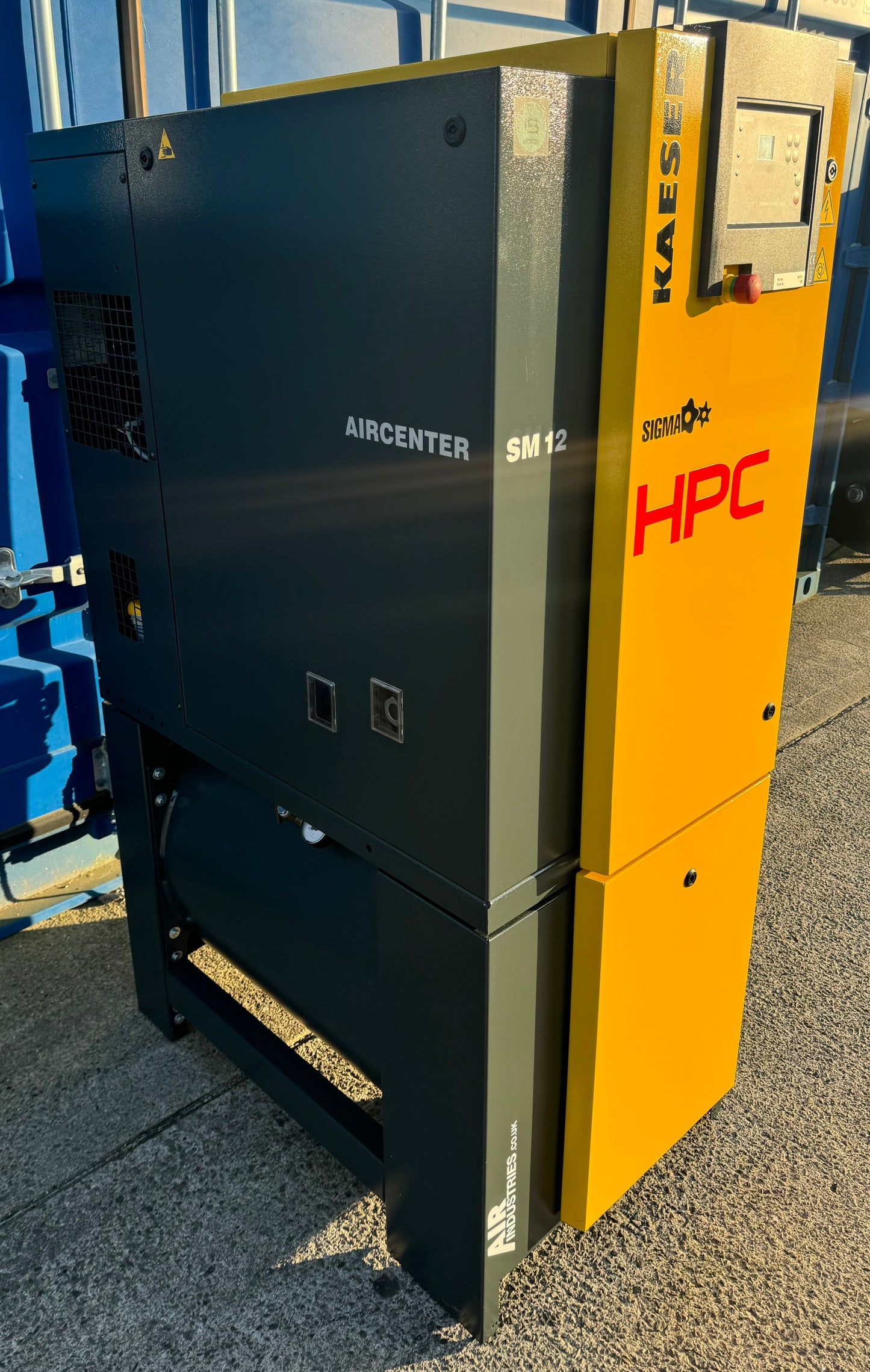 HPC / Kaeser Aircenter 12 Rotary Screw Compressor + Receiver + Dryer 7.5Kw, 42cfm!