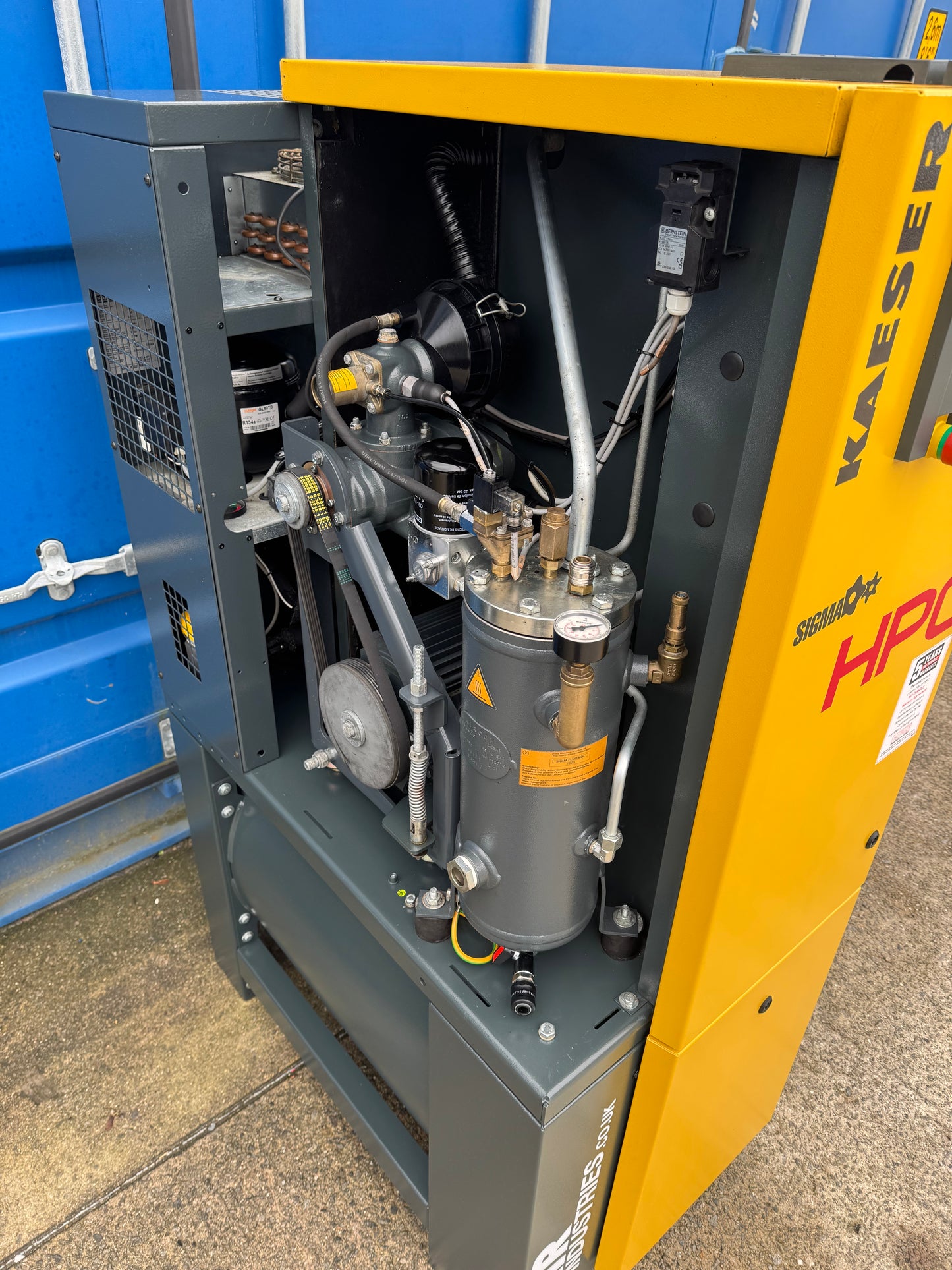 HPC / Kaeser Aircenter 15 Rotary Screw Compressor + Receiver + Dryer 9.0Kw, 53cfm!