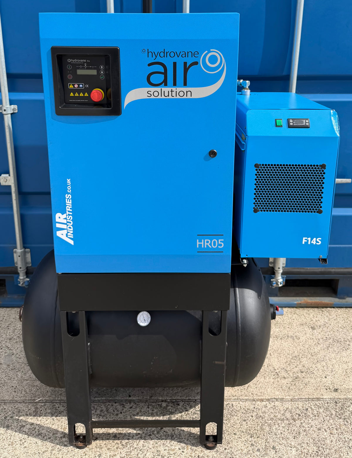 Hydrovane HR05AERD Receiver Mounted Rotary Vane Compressor + Dryer! 25cfm 10Bar!