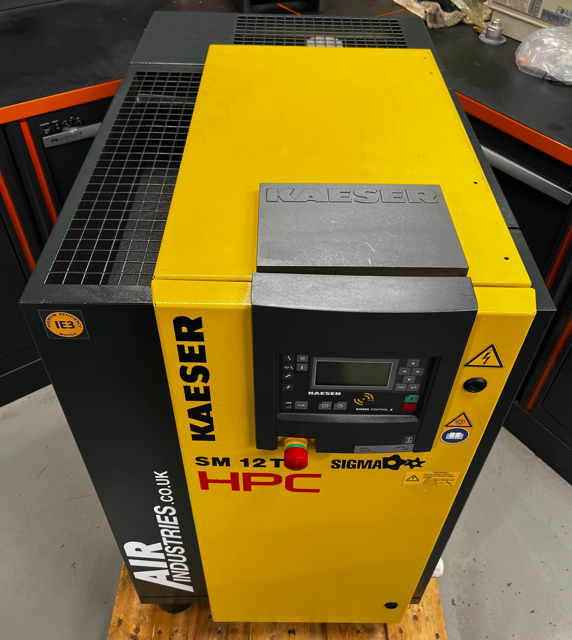 HPC / Kaeser SM12T Floor Mounted Rotary Screw Compressor + Dryer (7.5K ...