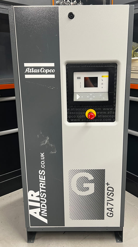 Atlas Copco GA7VSD+ Variable Speed Rotary Screw Compressor (46.0CFM)