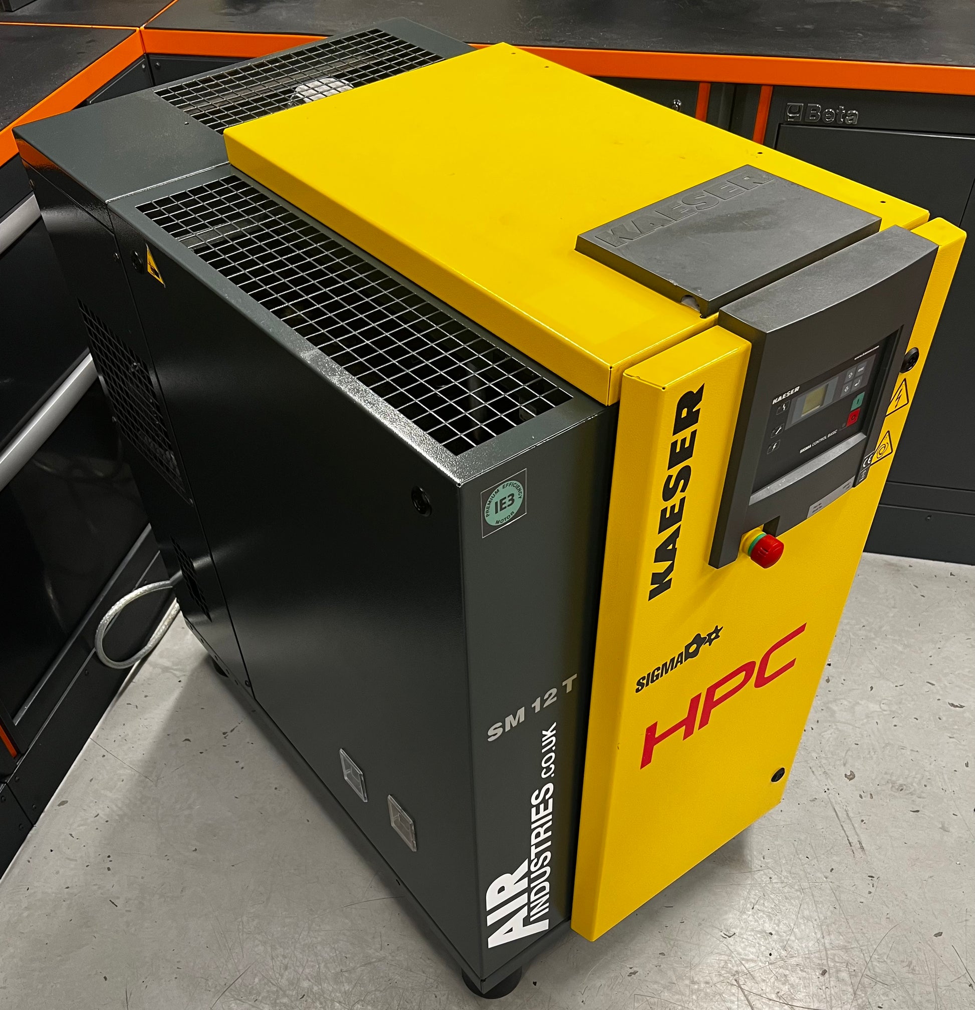 HPC / Kaeser SM12T Floor Mounted Rotary Screw Compressor + Dryer (7.5K ...