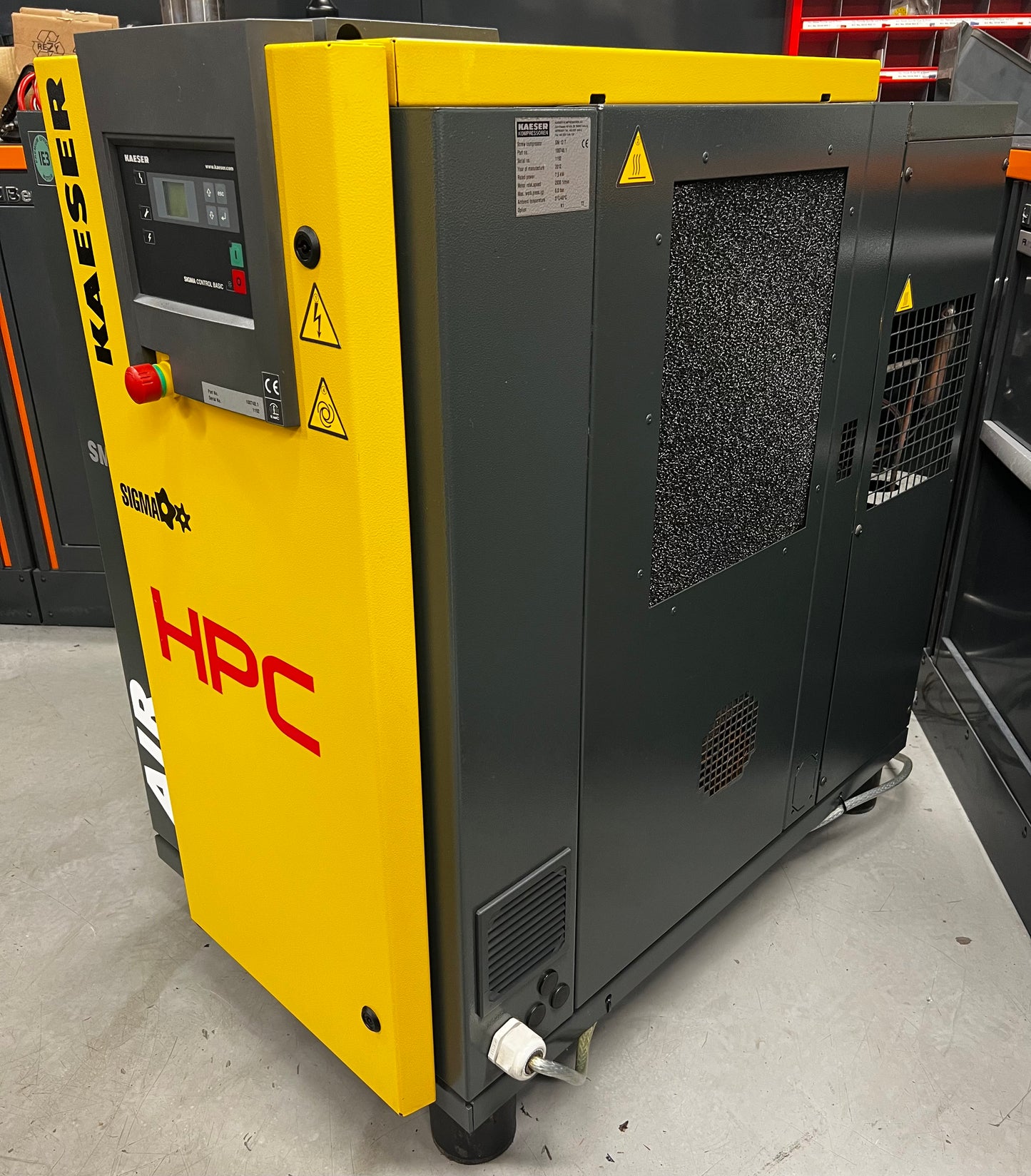 HPC / Kaeser SM12T Floor Mounted Rotary Screw Compressor + Dryer (7.5Kw, 42Cfm)