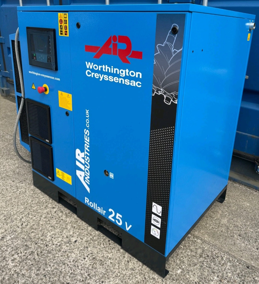 Worthington RLR25V Variable Speed Drive Rotary Screw Compressor, 118Cfm! 18.5Kw!