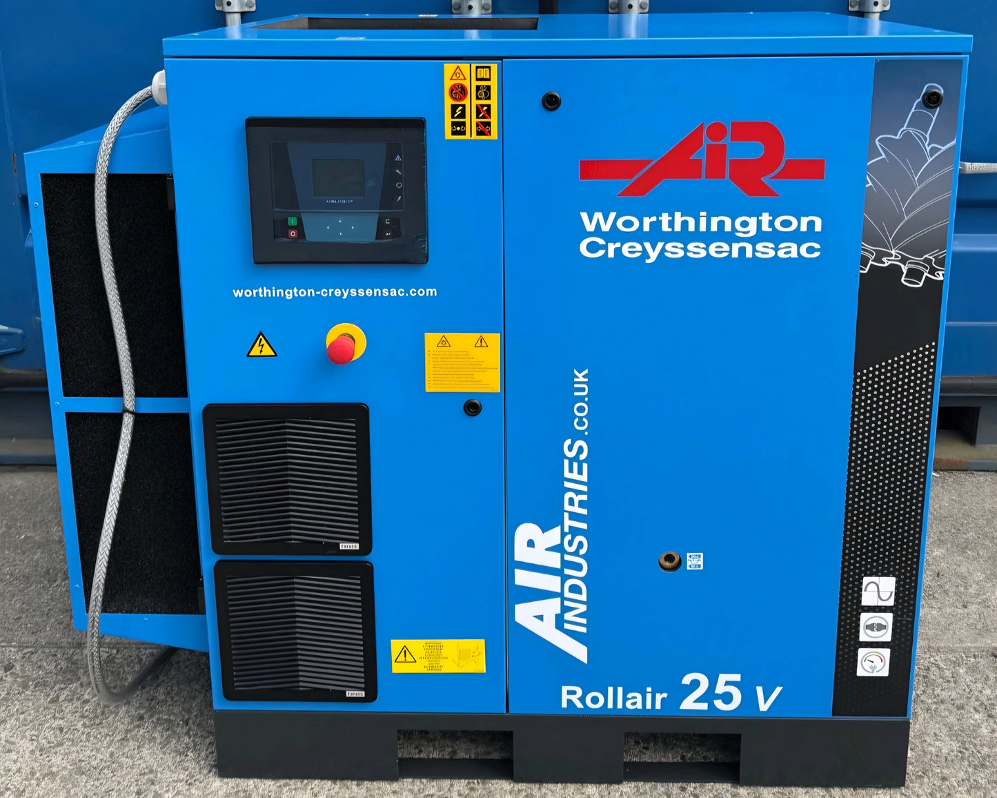Worthington RLR25V Variable Speed Drive Rotary Screw Compressor, 118Cfm! 18.5Kw!