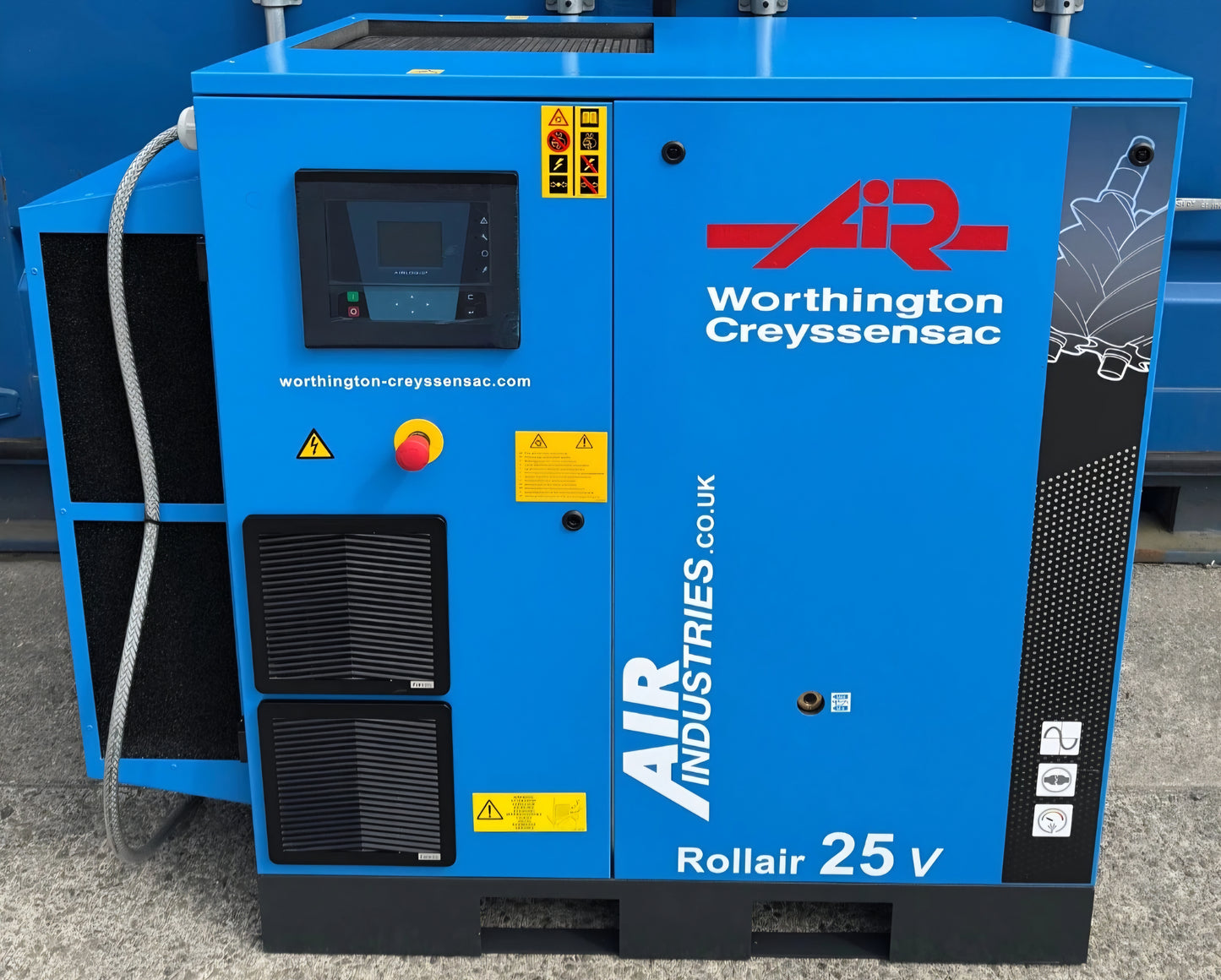 Worthington RLR25V Variable Speed Drive Rotary Screw Compressor, 118Cfm! 18.5Kw!